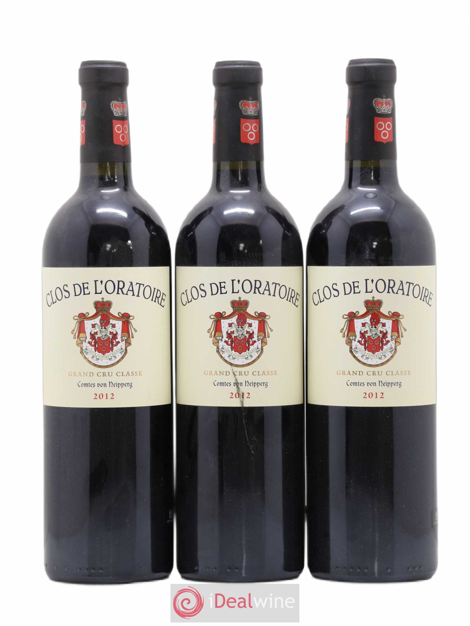 Clos de l'Oratoire Grand Cru Classé 2012 - Lot de 3 bouteilles - 0