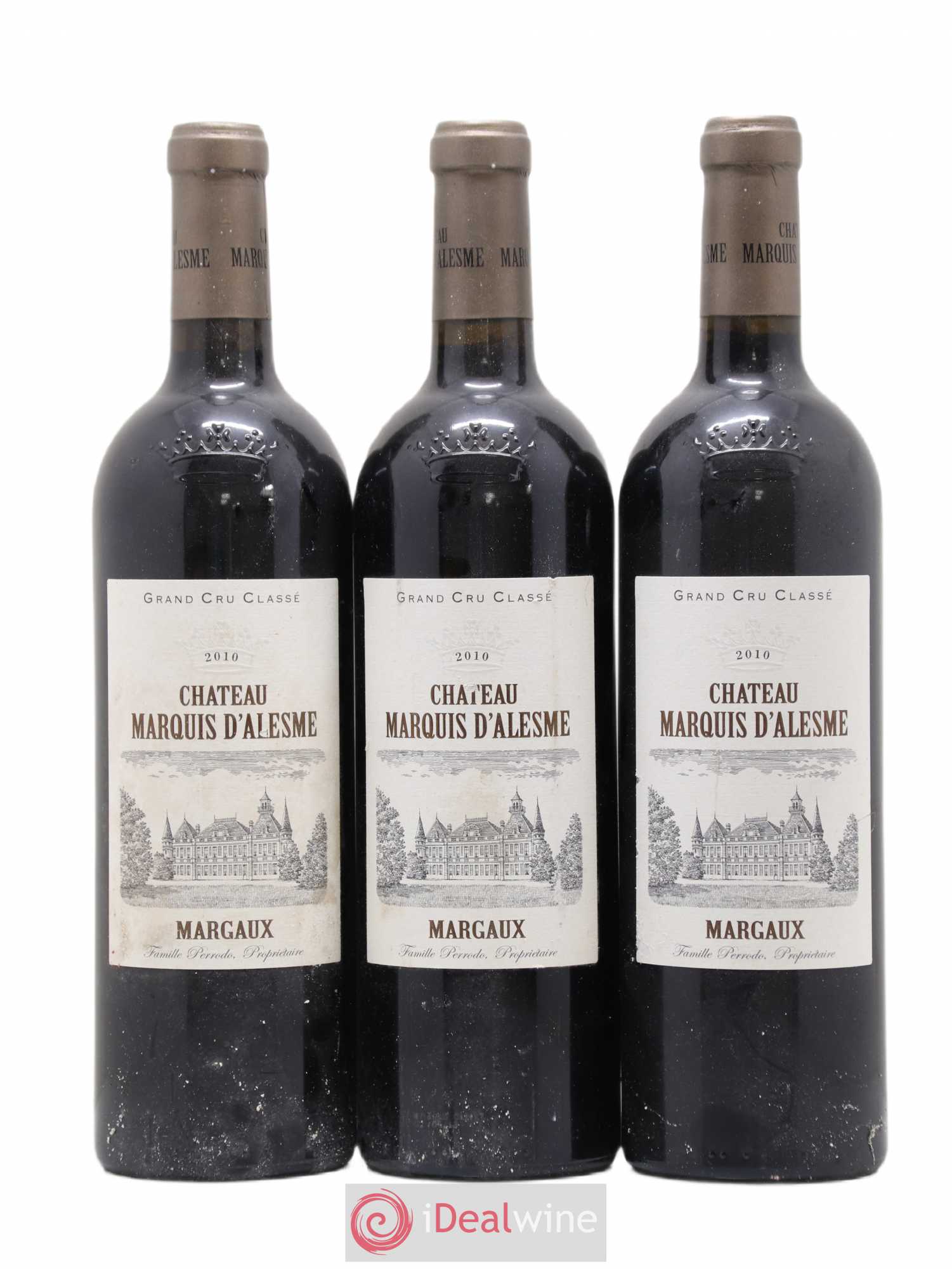 Château Marquis d'Alesme 2010 - Lot de 3 bouteilles - 0