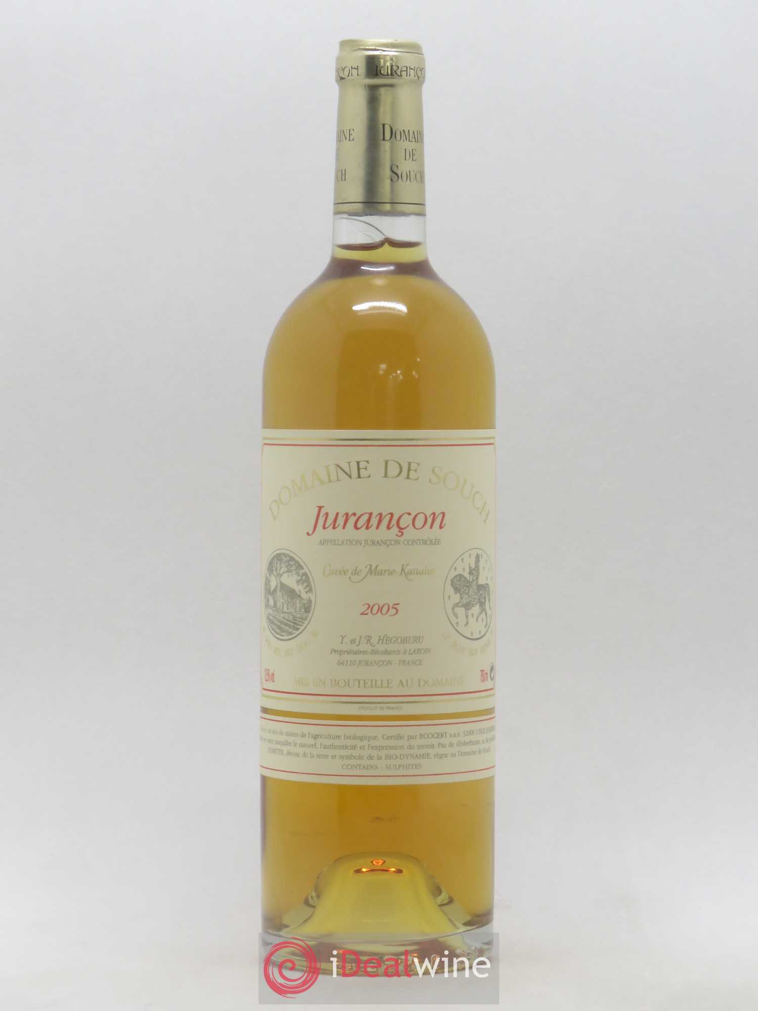 Jurançon Marie Kattalyn Souch (Domaine de) 2005 - Lotto di 1 bottiglia - 0