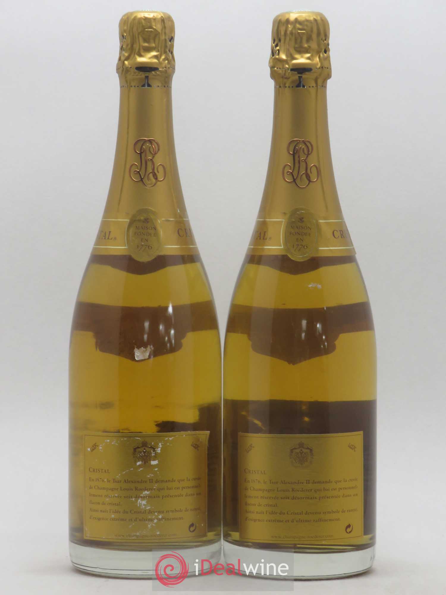 Cristal Louis Roederer 1996 - Lot de 2 bouteilles - 1