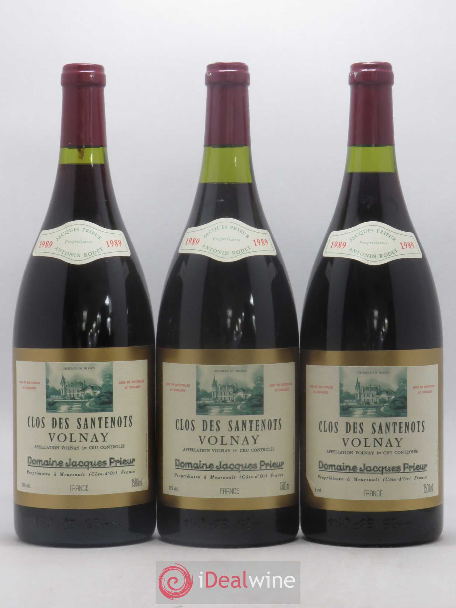 Volnay 1er Cru Clos des Santenots Jacques Prieur (Domaine) 1989 - Lot de 6 magnums - 2
