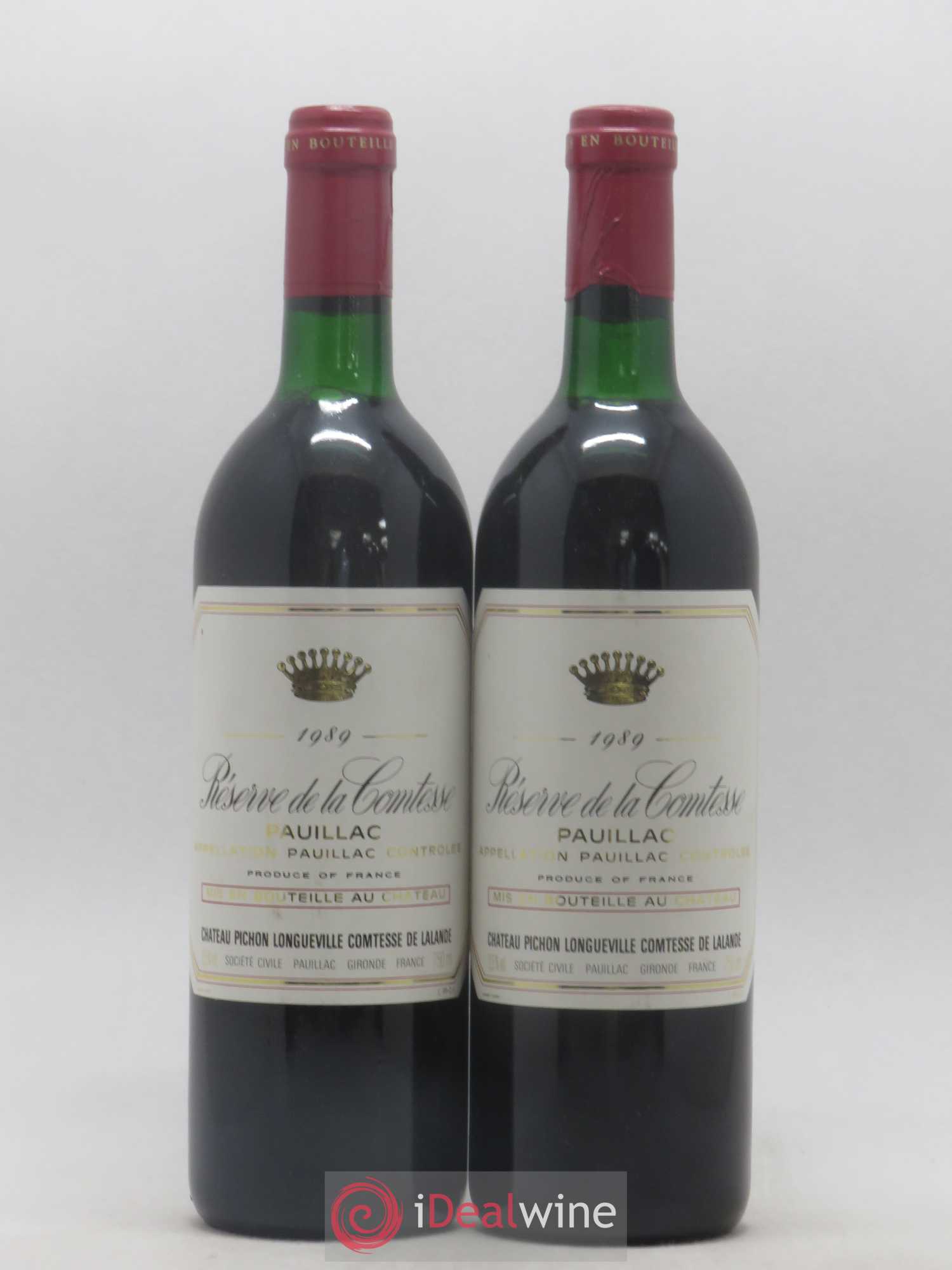 Réserve de la Comtesse Second Vin 1989 - Lot de 2 bouteilles - 0