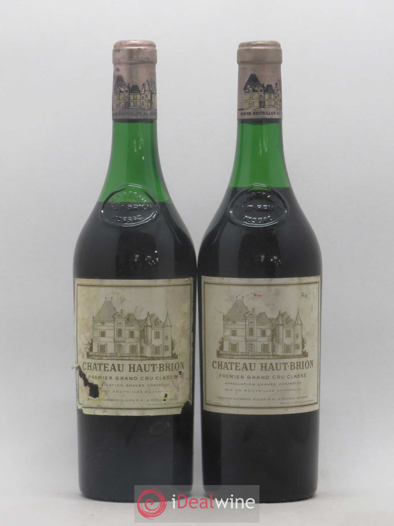 Château Haut Brion 1er Grand Cru Classé 1973 - Lot de 2 bouteilles - 0