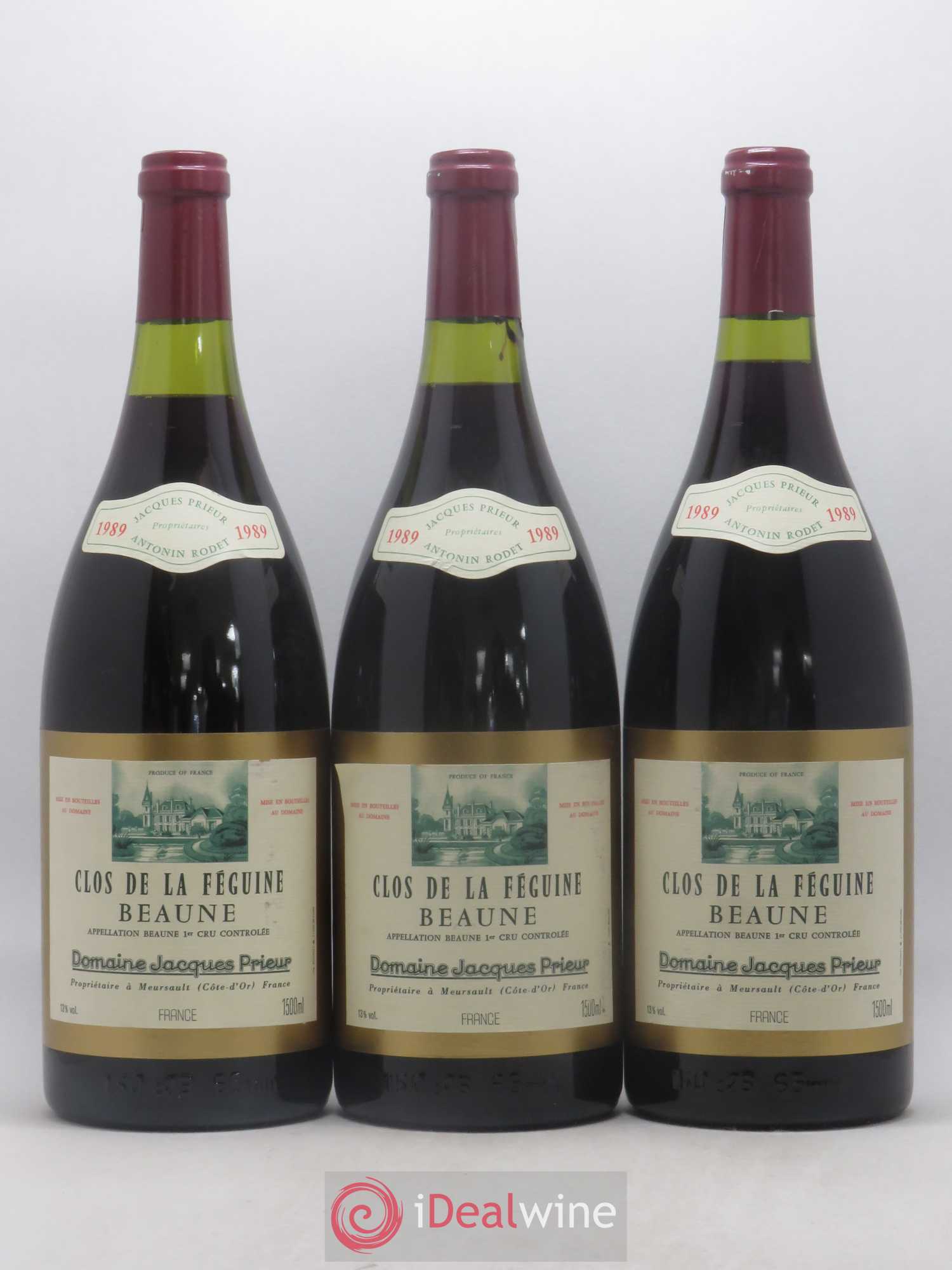 Beaune 1er Cru Clos de la Féguine Jacques Prieur (Domaine) 1989 - Lot de 6 magnums - 2