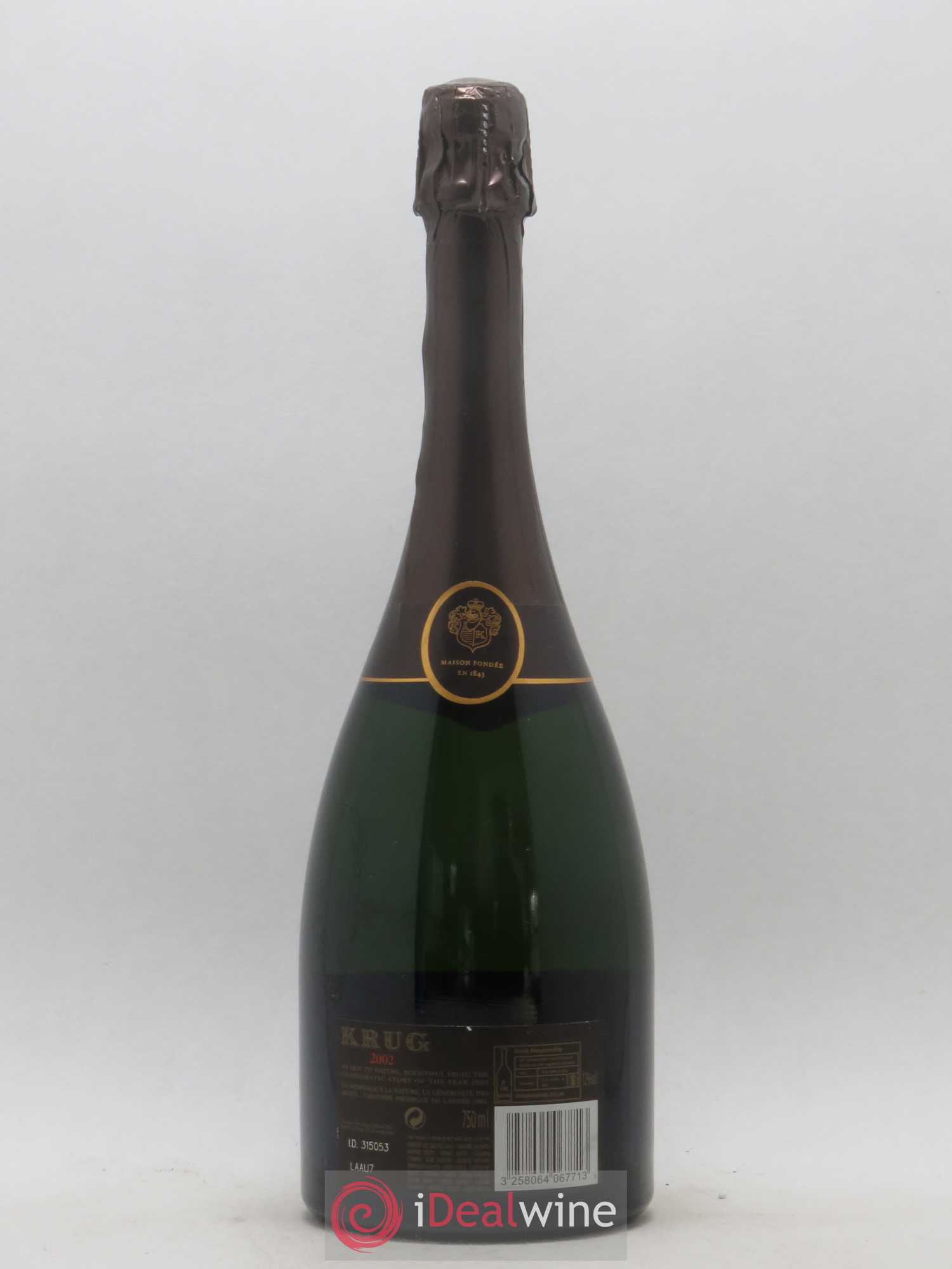 Vintage Krug 2002 - Lot de 1 bouteille - 1