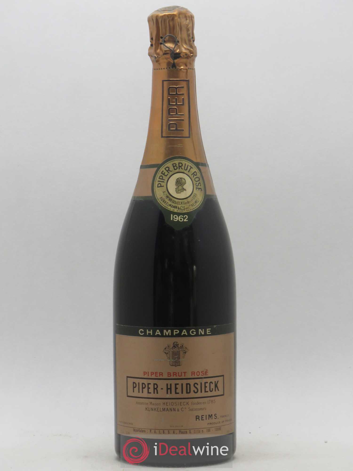 Champagne - Piper-Heidsieck Rosé 1962 - Lot de 1 bouteille - 0