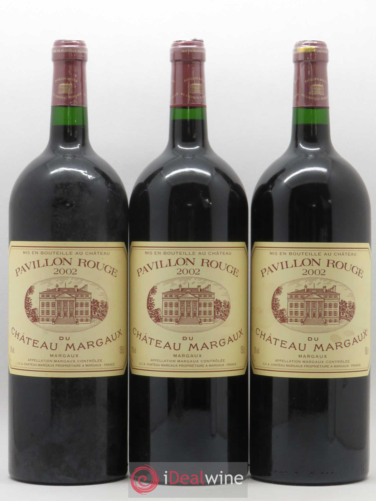 Pavillon Rouge du Château Margaux Second Vin 2002 - Lot de 3 magnums - 0