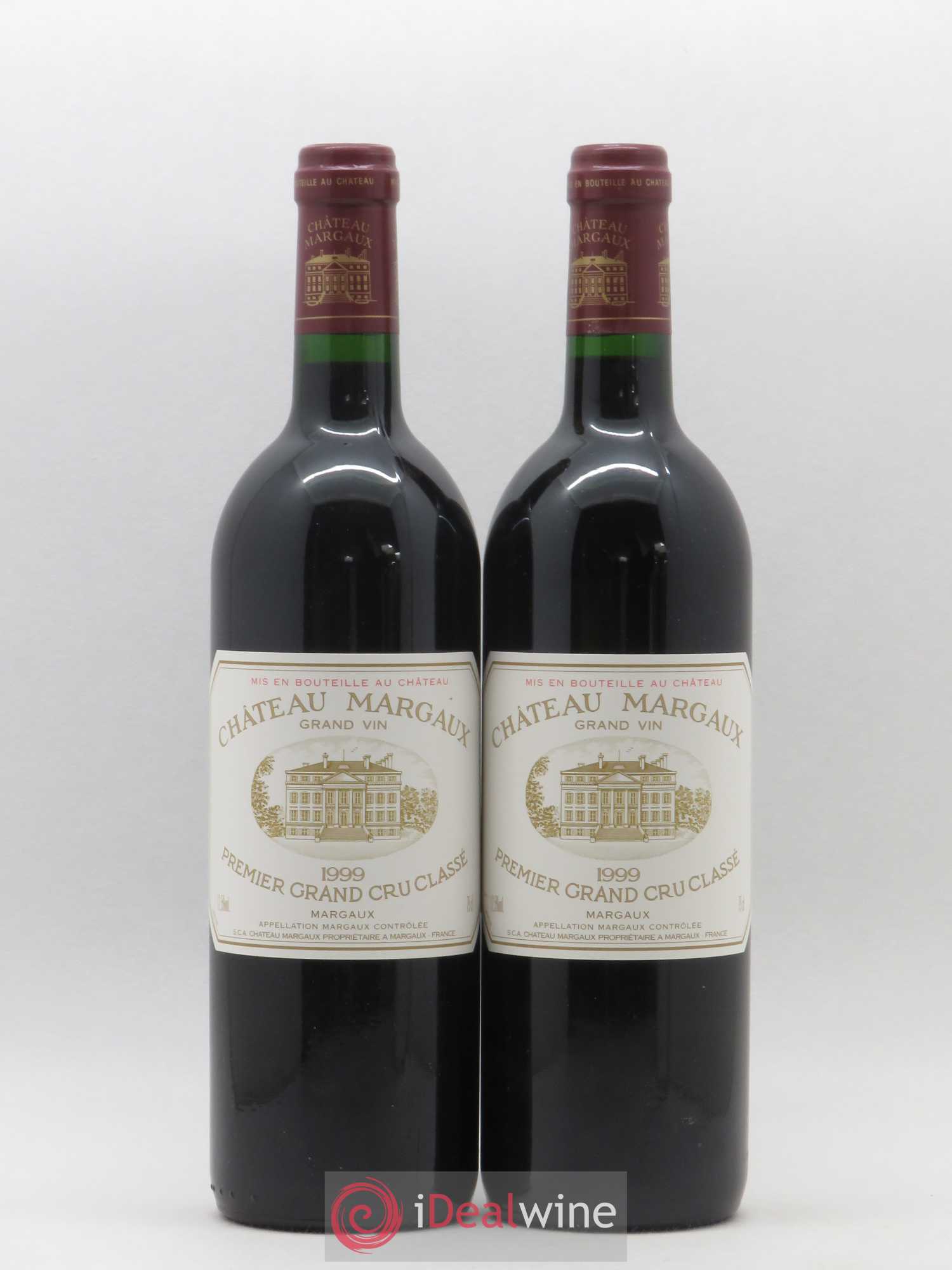 Château Margaux 1er Grand Cru Classé 1999 - Lot de 2 bouteilles - 0