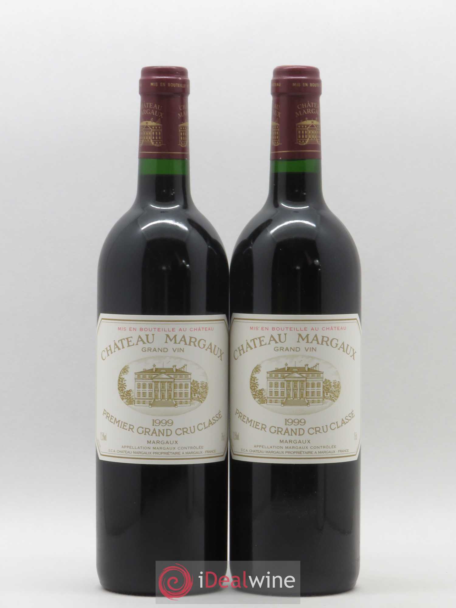 Château Margaux 1er Grand Cru Classé 1999 - Lot de 2 bouteilles - 0
