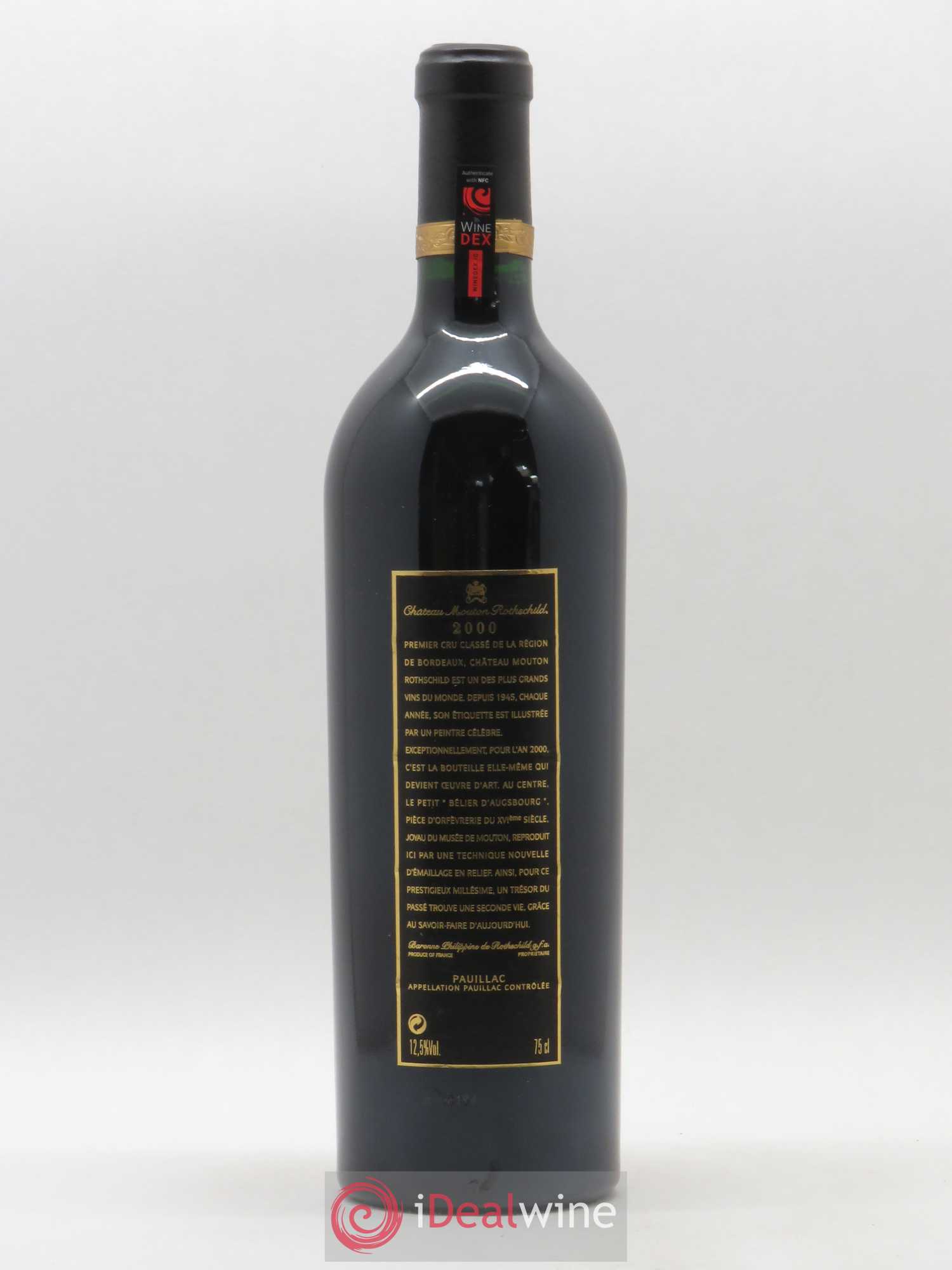 Château Mouton Rothschild 1er Grand Cru Classé 2000 - Lot de 1 bouteille - 1