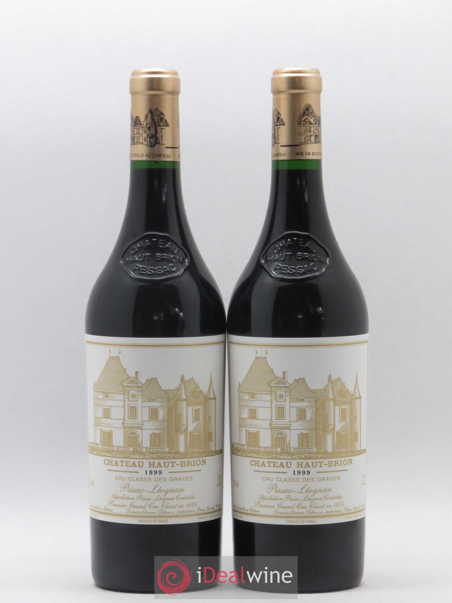 Château Haut Brion 1er Grand Cru Classé 1999 - Lot de 2 bouteilles - 0