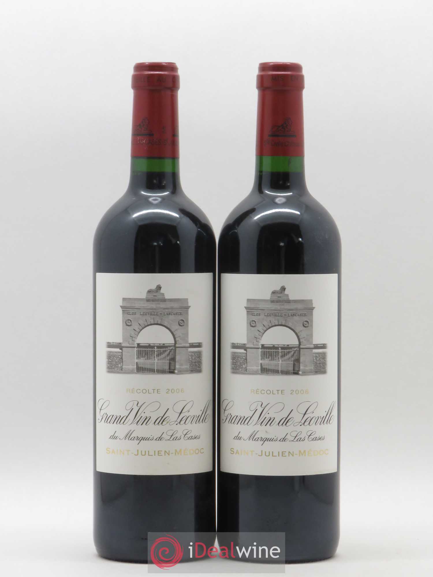 Château Léoville Las Cases 2ème Grand Cru Classé 2006 - Lot of 2 bottles - 0