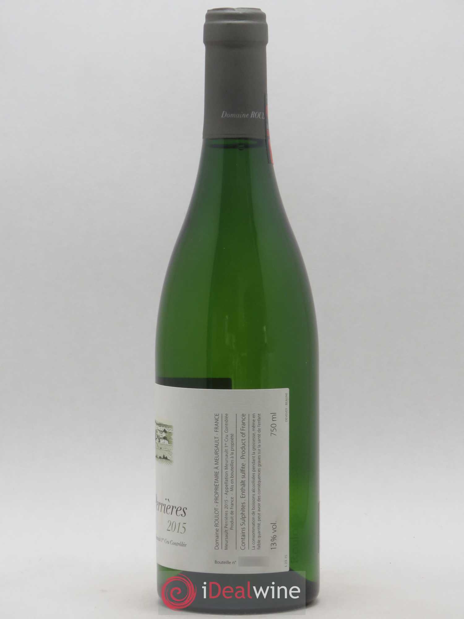 Meursault 1er Cru Perrières Roulot (Domaine) 2015 - Lot de 1 bouteille - 1