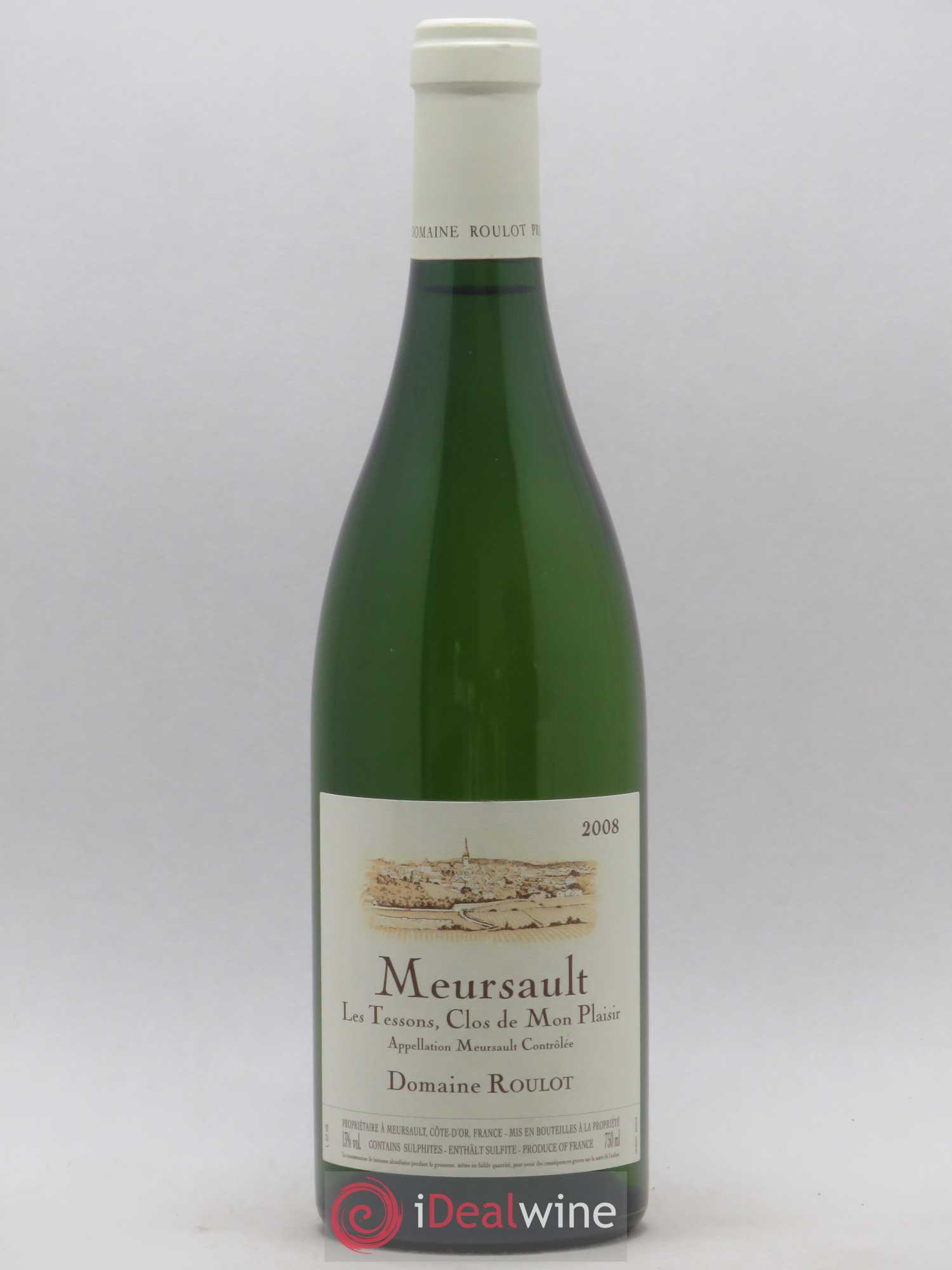 Meursault Les Tessons Clos de Mon plaisir Roulot (Domaine) 2008 - Lot de 1 bouteille - 0