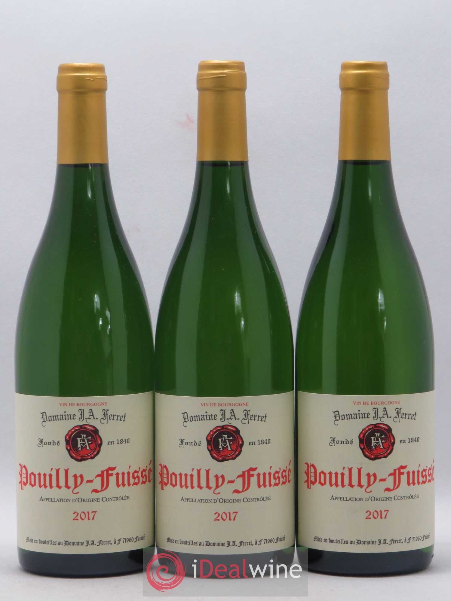 Pouilly-Fuissé J.A. Ferret (Domaine) 2017 - Lot de 3 bouteilles - 0