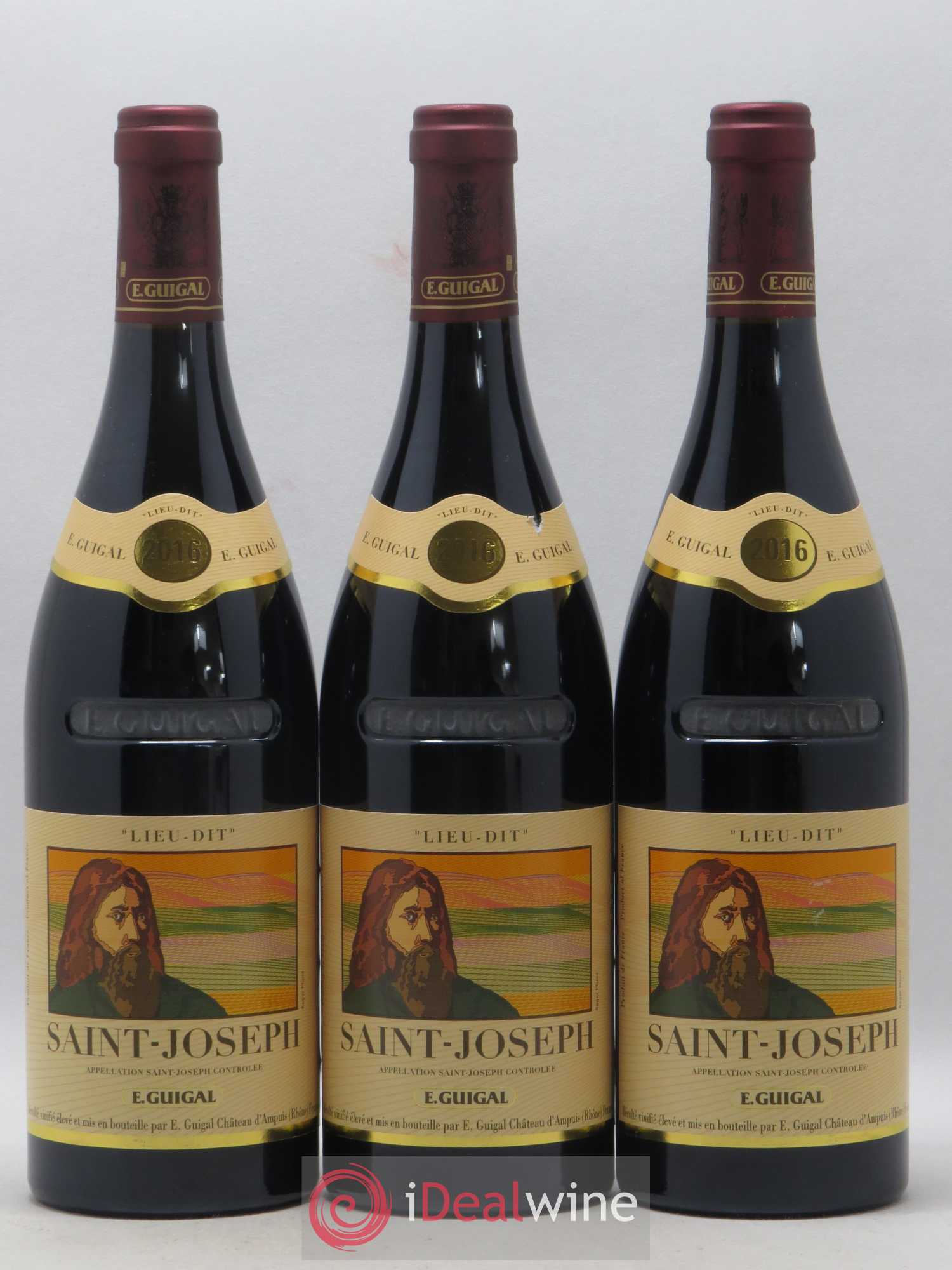 Saint-Joseph Lieu-dit Saint-Joseph Guigal 2016 - Lot de 3 bouteilles - 0