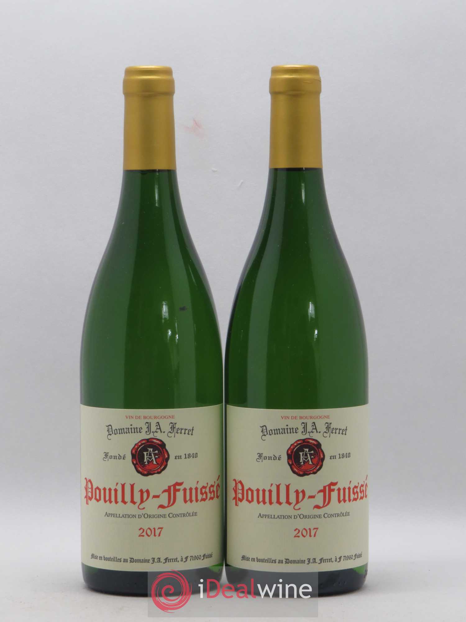 Pouilly-Fuissé J.A. Ferret (Domaine) 2017 - Lot de 2 bouteilles - 0