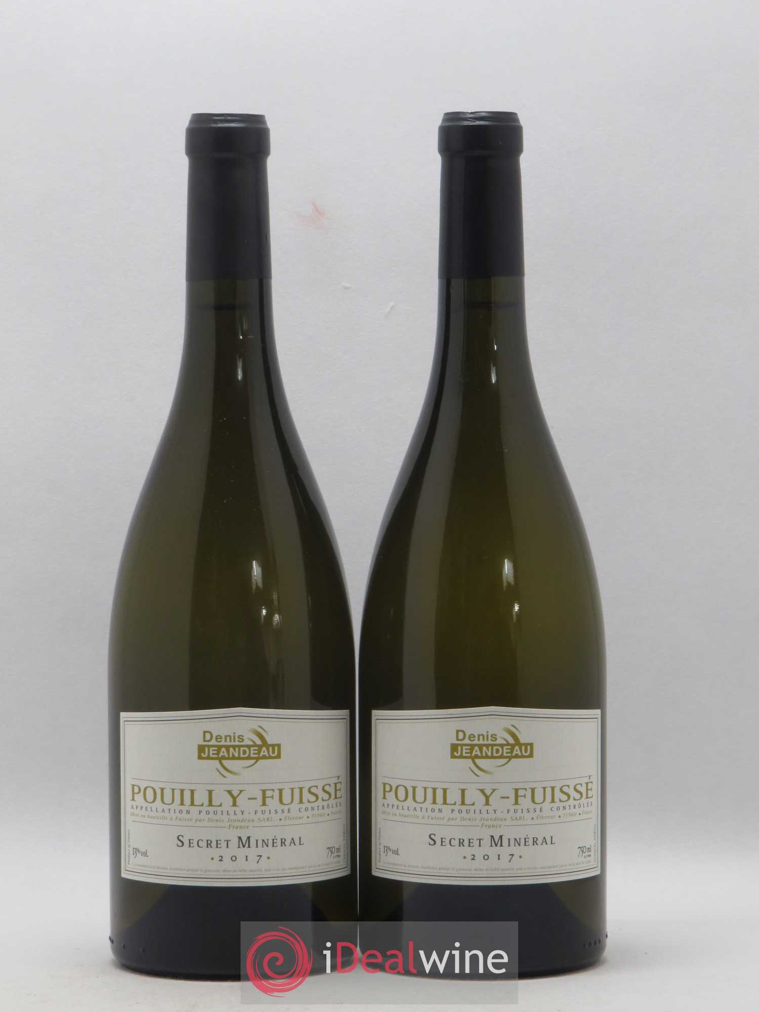 Pouilly-Fuissé Secret Mineral Denis Jeandeau 2017 - Posten von 2 Flaschen - 0
