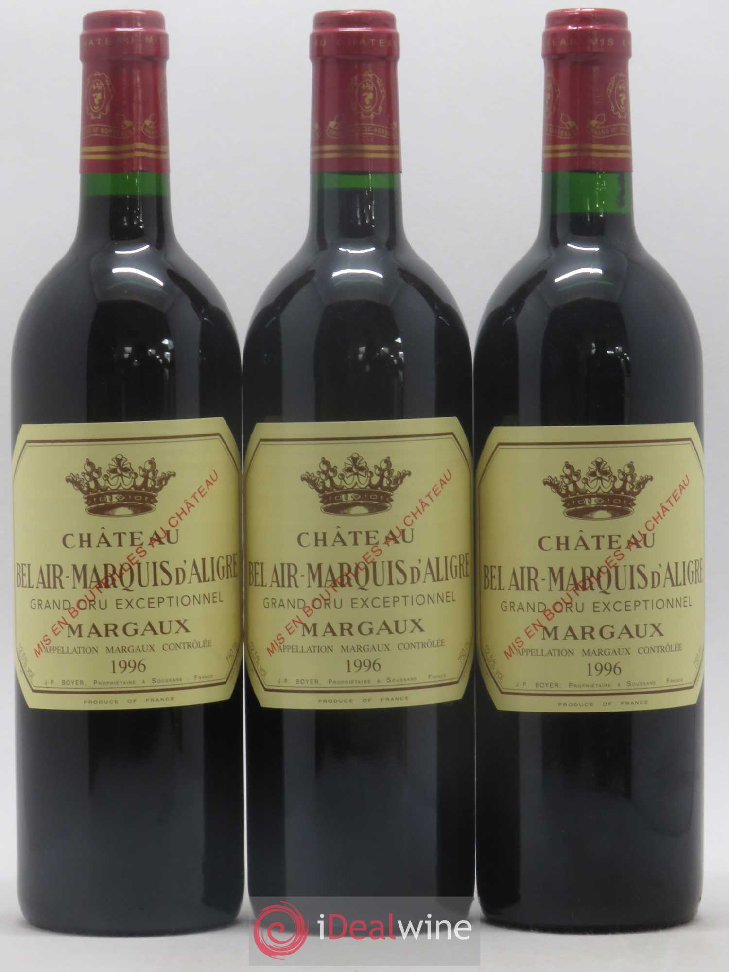 Château Bel Air Marquis d'Aligre 1996 - Lot de 6 bouteilles - 2