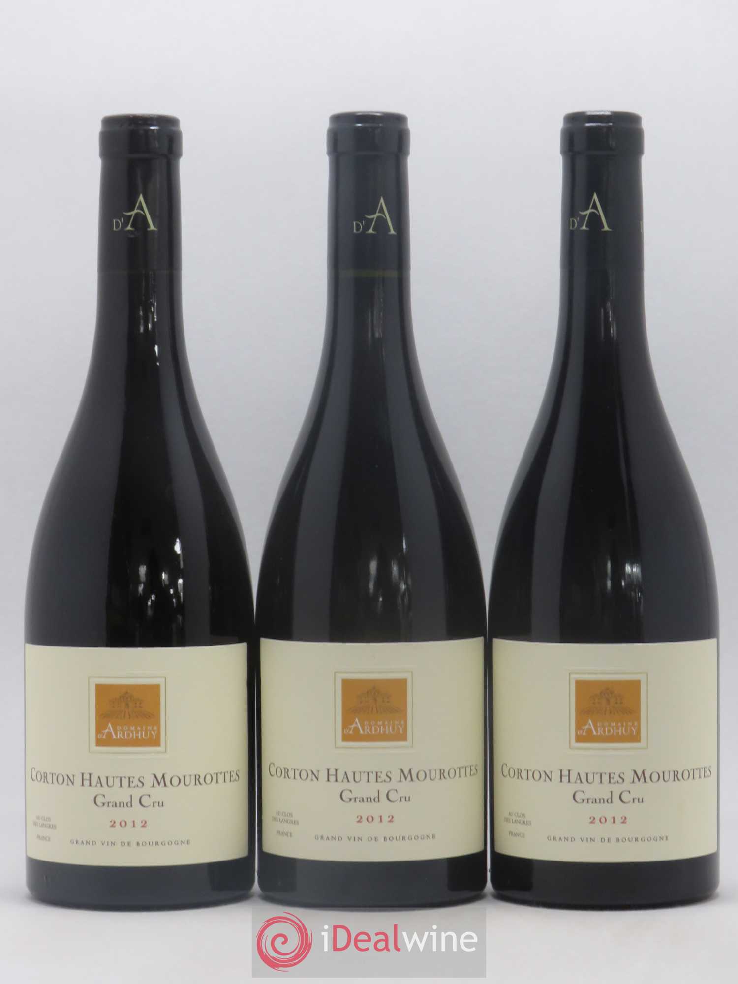 Corton Grand Cru Hautes Mourottes Domaine d'Ardhuy 2012 - Posten von 3 Flaschen - 0