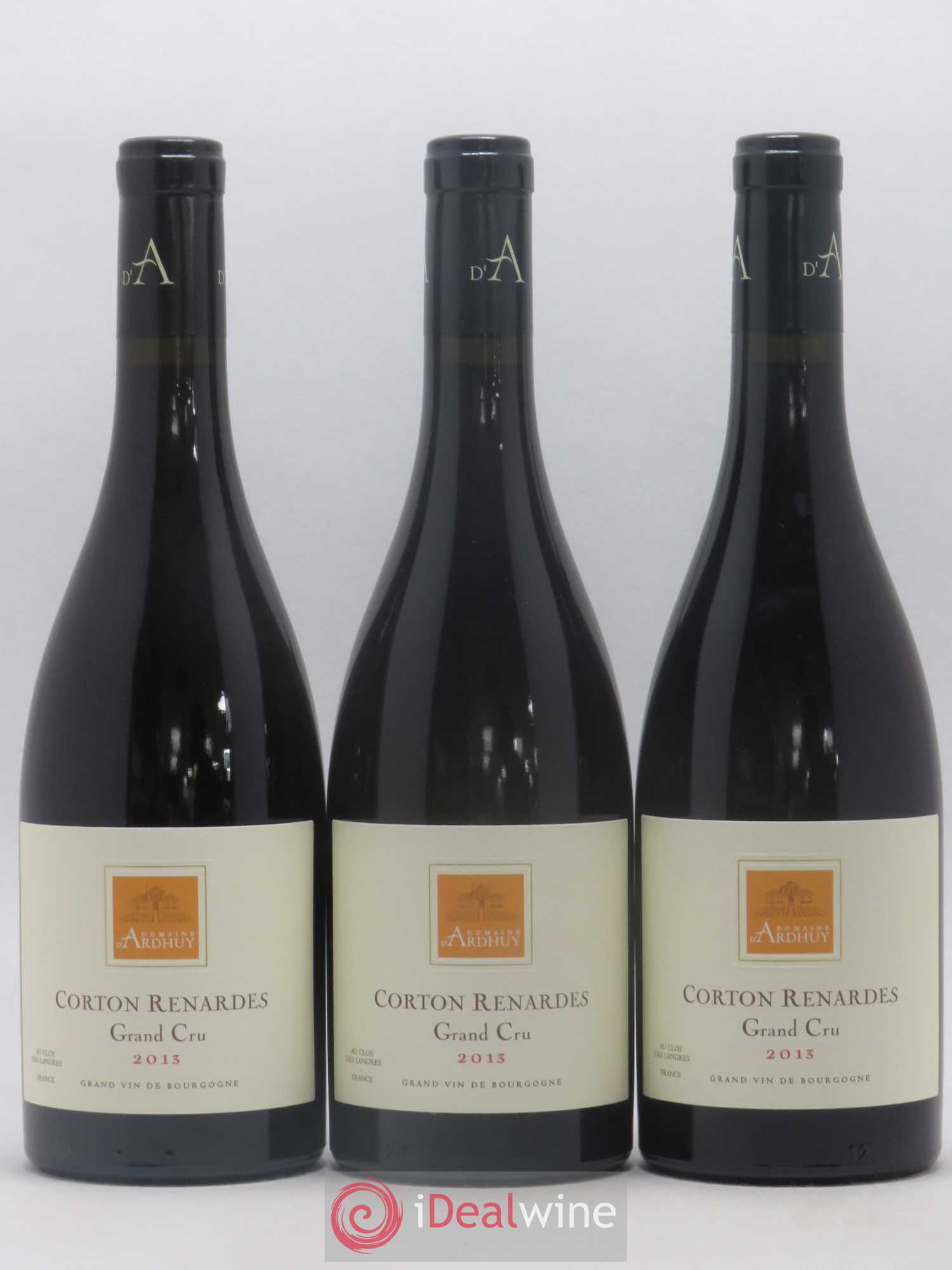 Corton Grand Cru Renardes Domaine d'Ardhuy 2013 - Posten von 3 Flaschen - 0