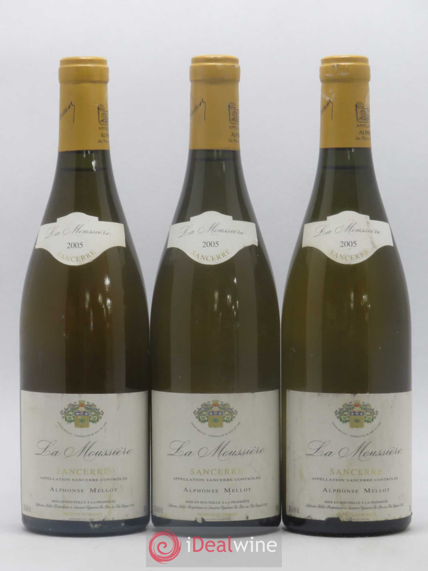 Sancerre La Moussière Alphonse Mellot 2005 - Lot de 3 bouteilles - 0