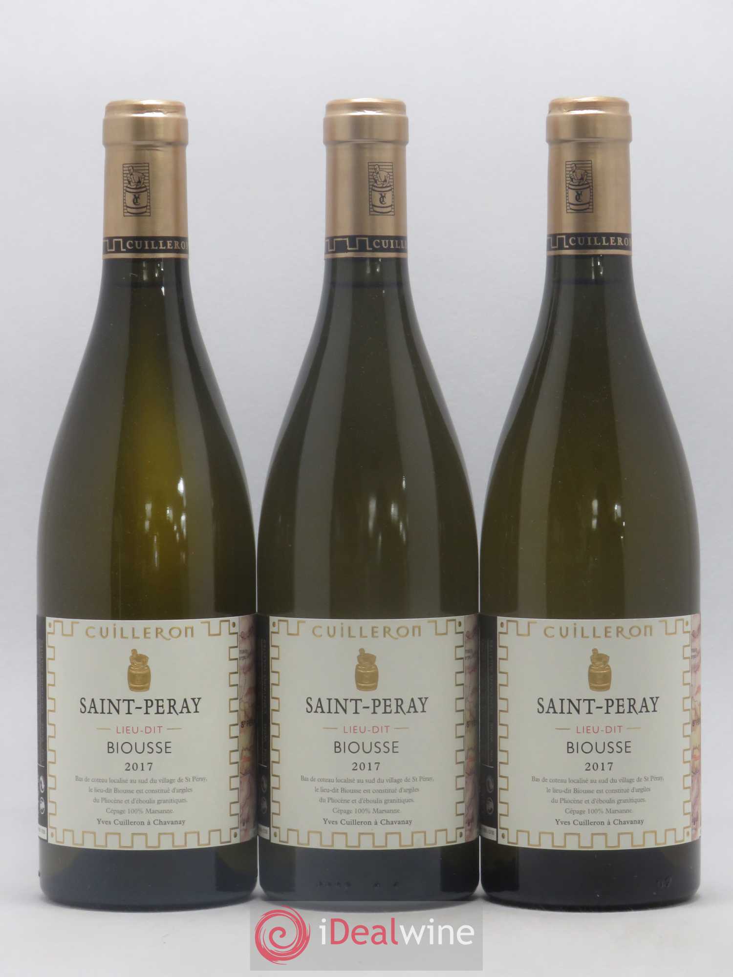 Saint-Péray Biousse Domaine Yves Cuilleron 2017 - Posten von 3 Flaschen - 0