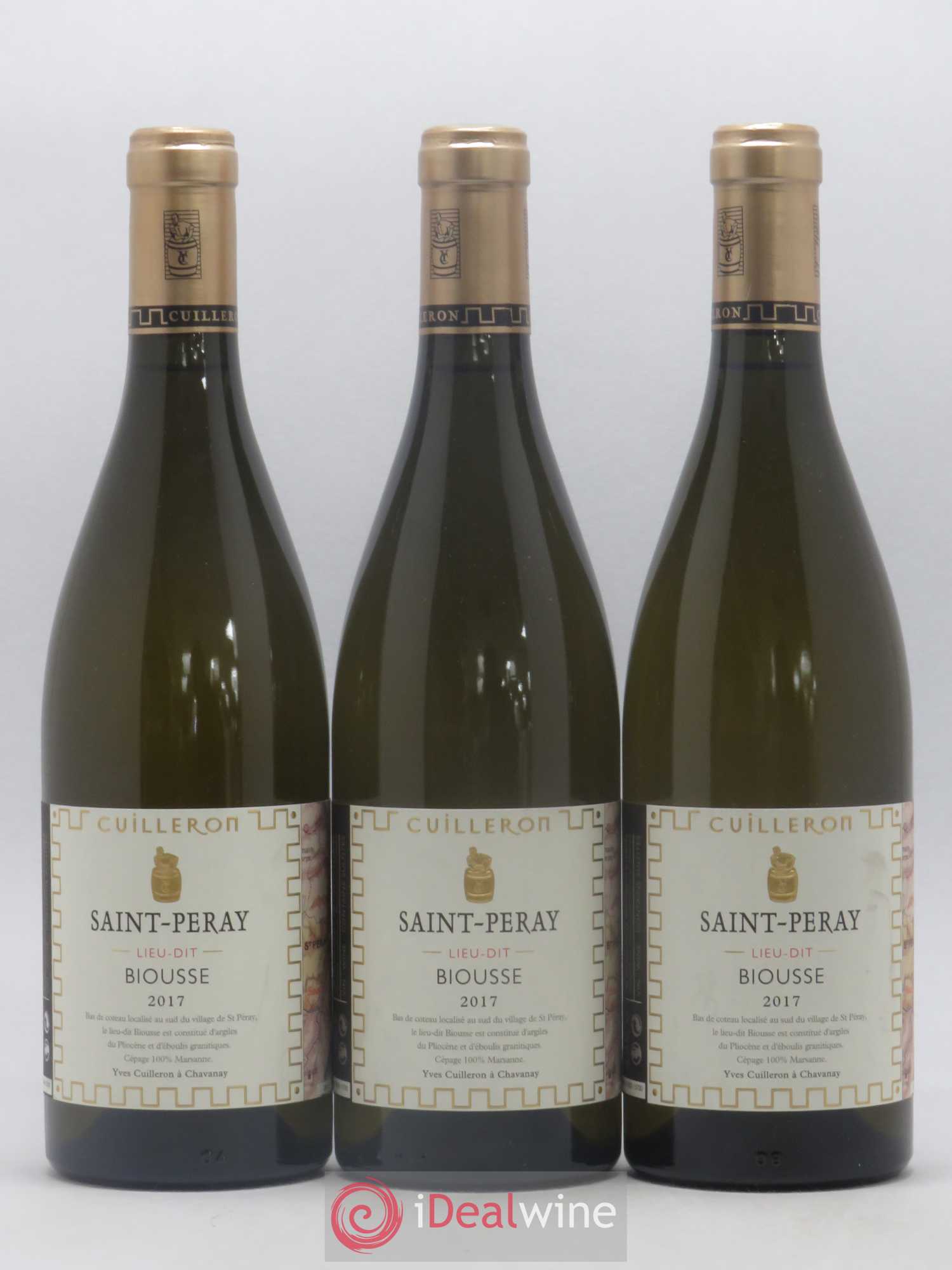 Saint-Péray Biousse Domaine Yves Cuilleron 2017 - Posten von 3 Flaschen - 0