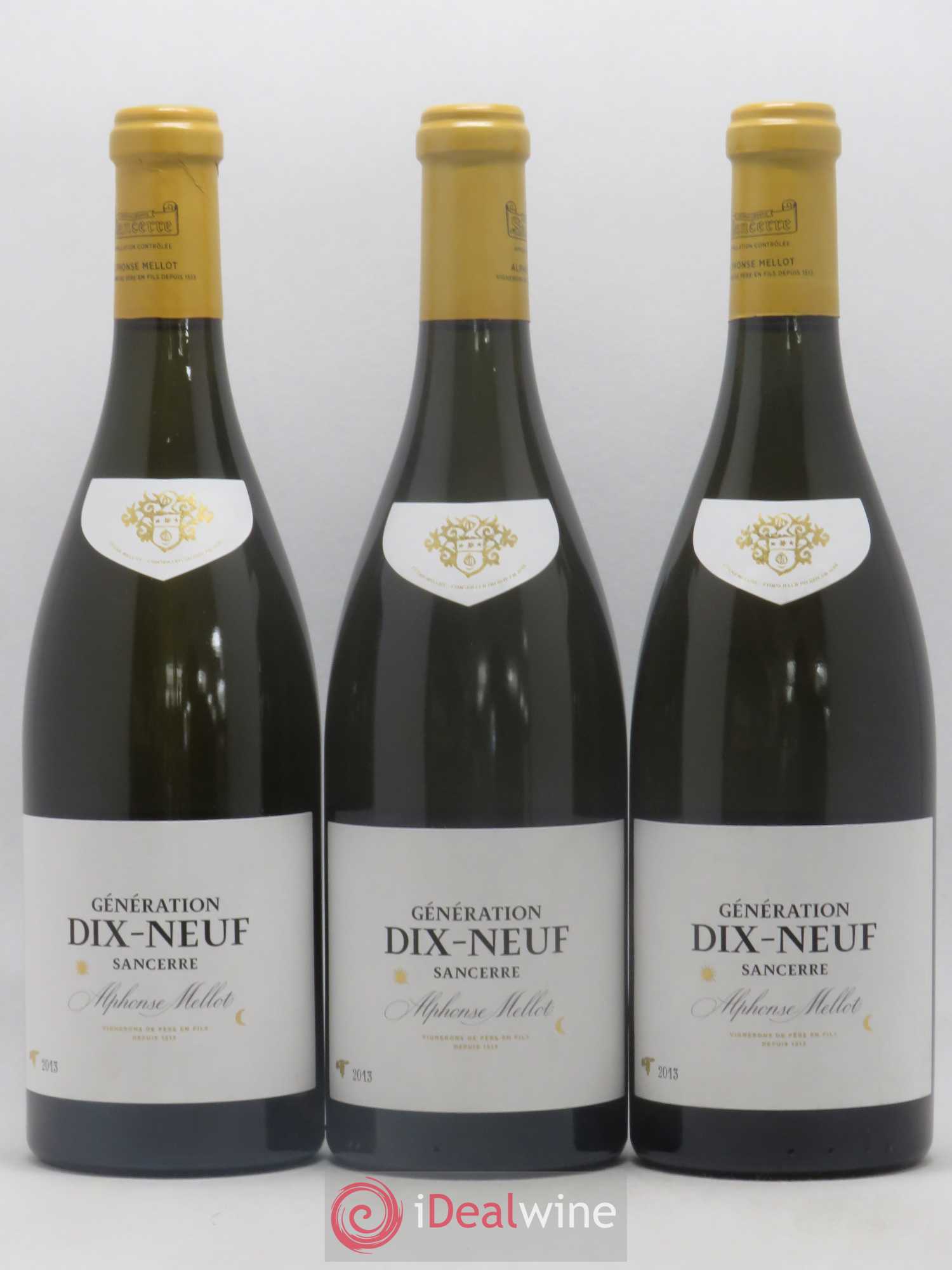 Sancerre Génération XIX Alphonse Mellot 2013 - Lot de 3 bouteilles - 0
