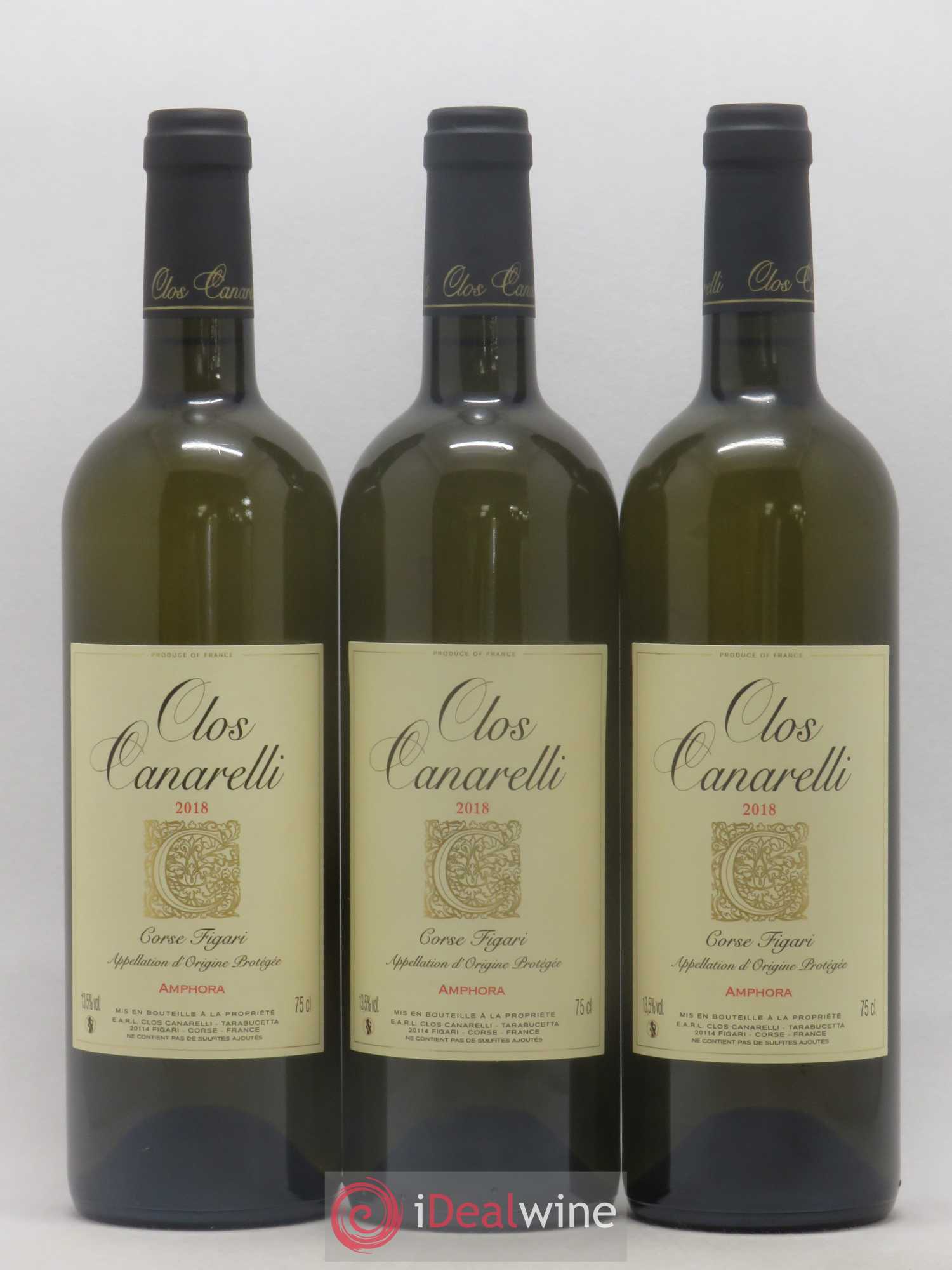 Figari Amphora Clos Canarelli 2018 - Lot de 3 bouteilles - 0