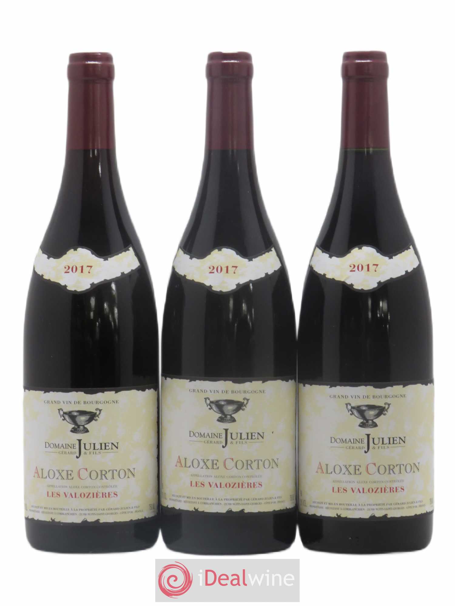 Aloxe-Corton Les Valozières Domaine Gérard Julien et Fils 2017 - Posten von 3 Flaschen - 0