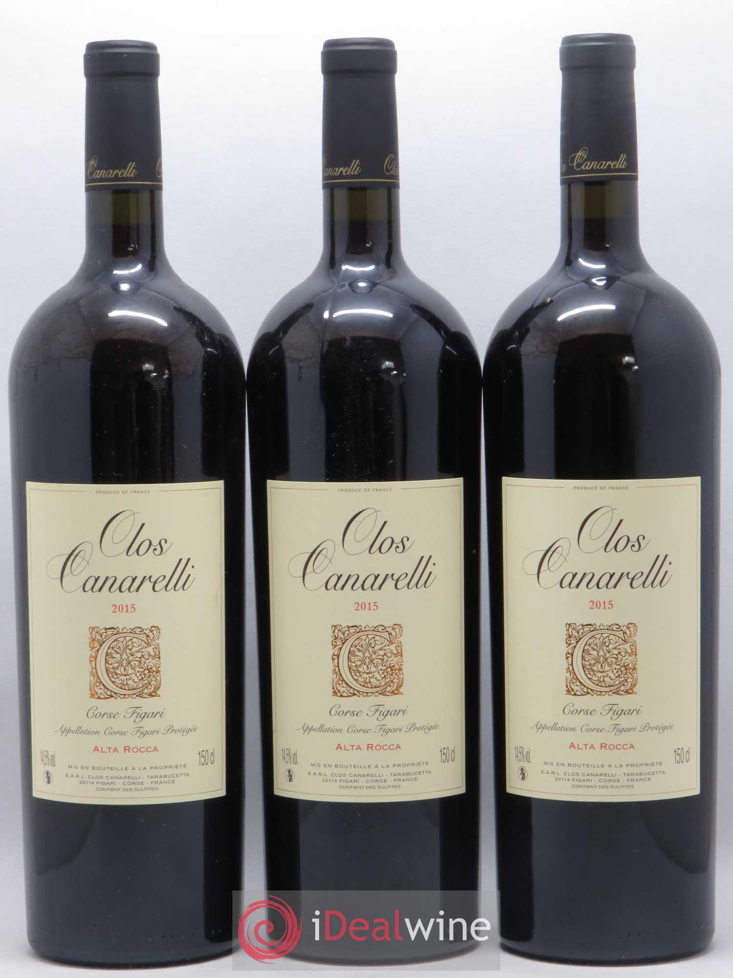 Vin de Corse Figari Alta Rocca Clos Canarelli 2015 - Lot de 3 magnums - 0