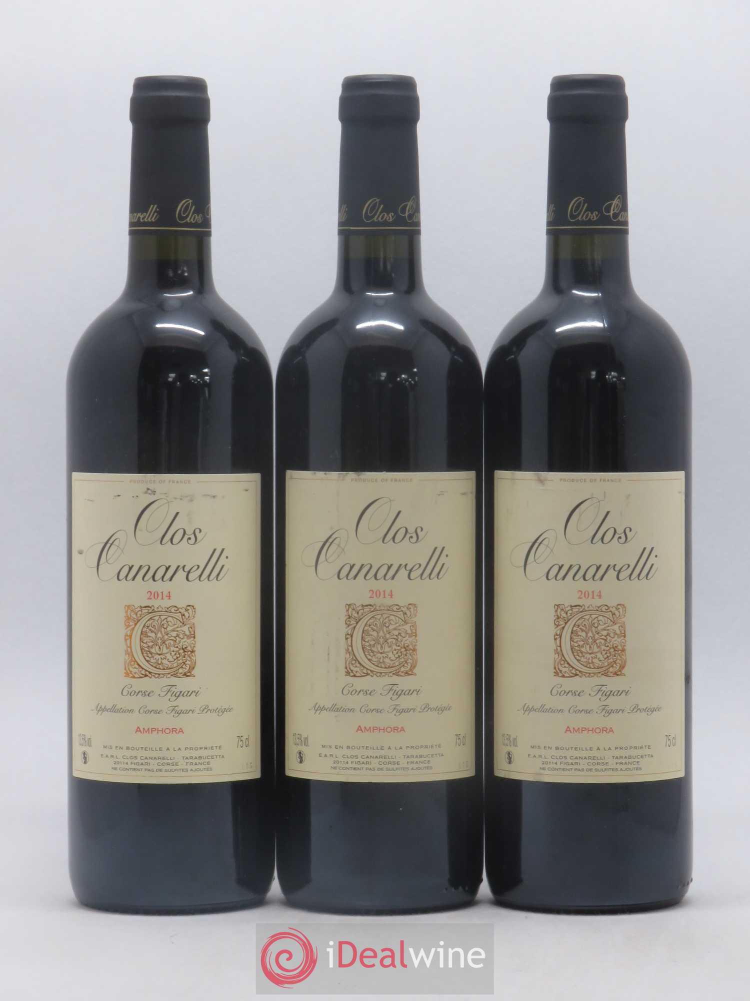 Figari Amphora Clos Canarelli 2014 - Lot de 3 bouteilles - 0