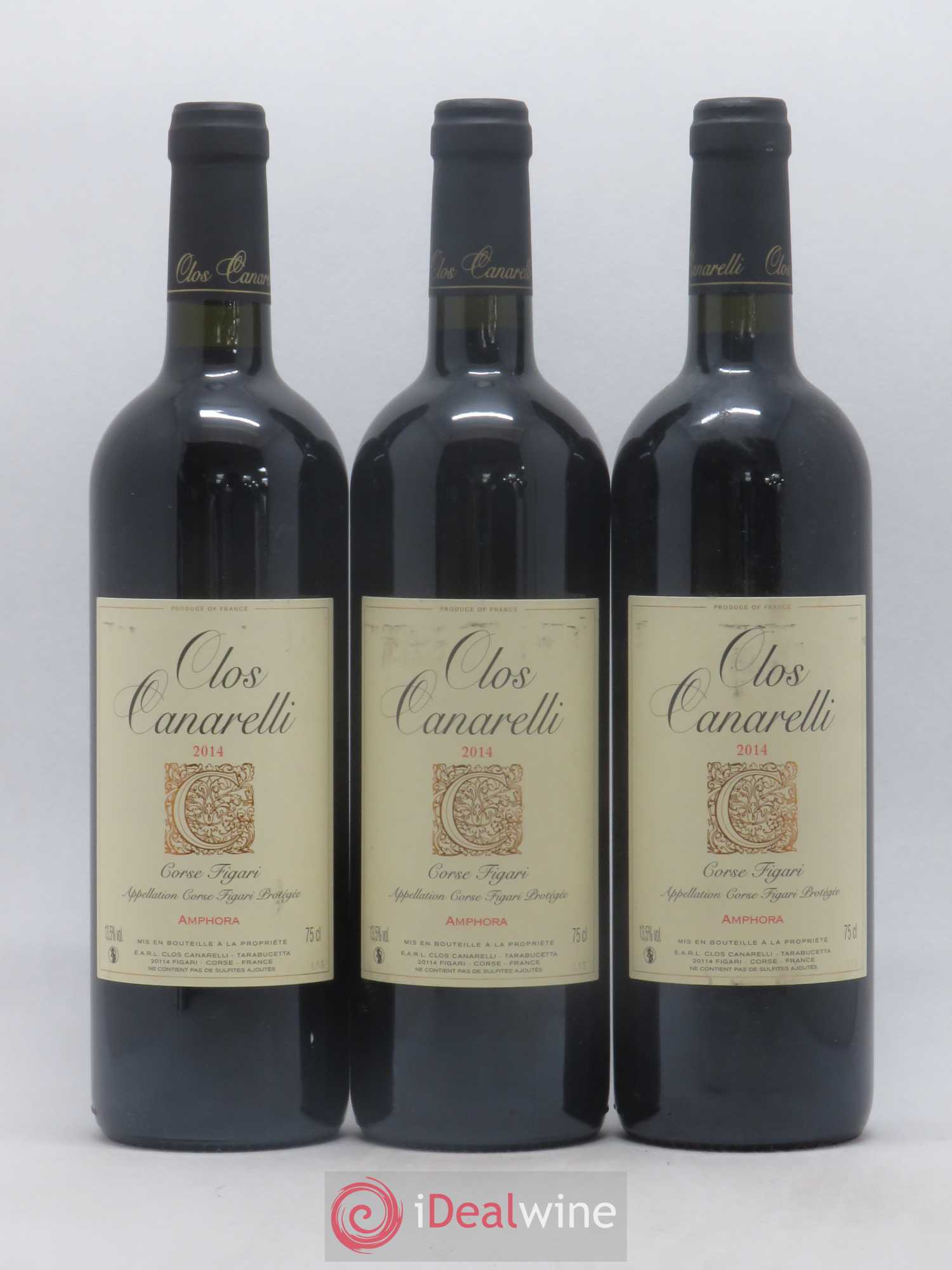 Figari Amphora Clos Canarelli 2014 - Lot de 3 bouteilles - 0
