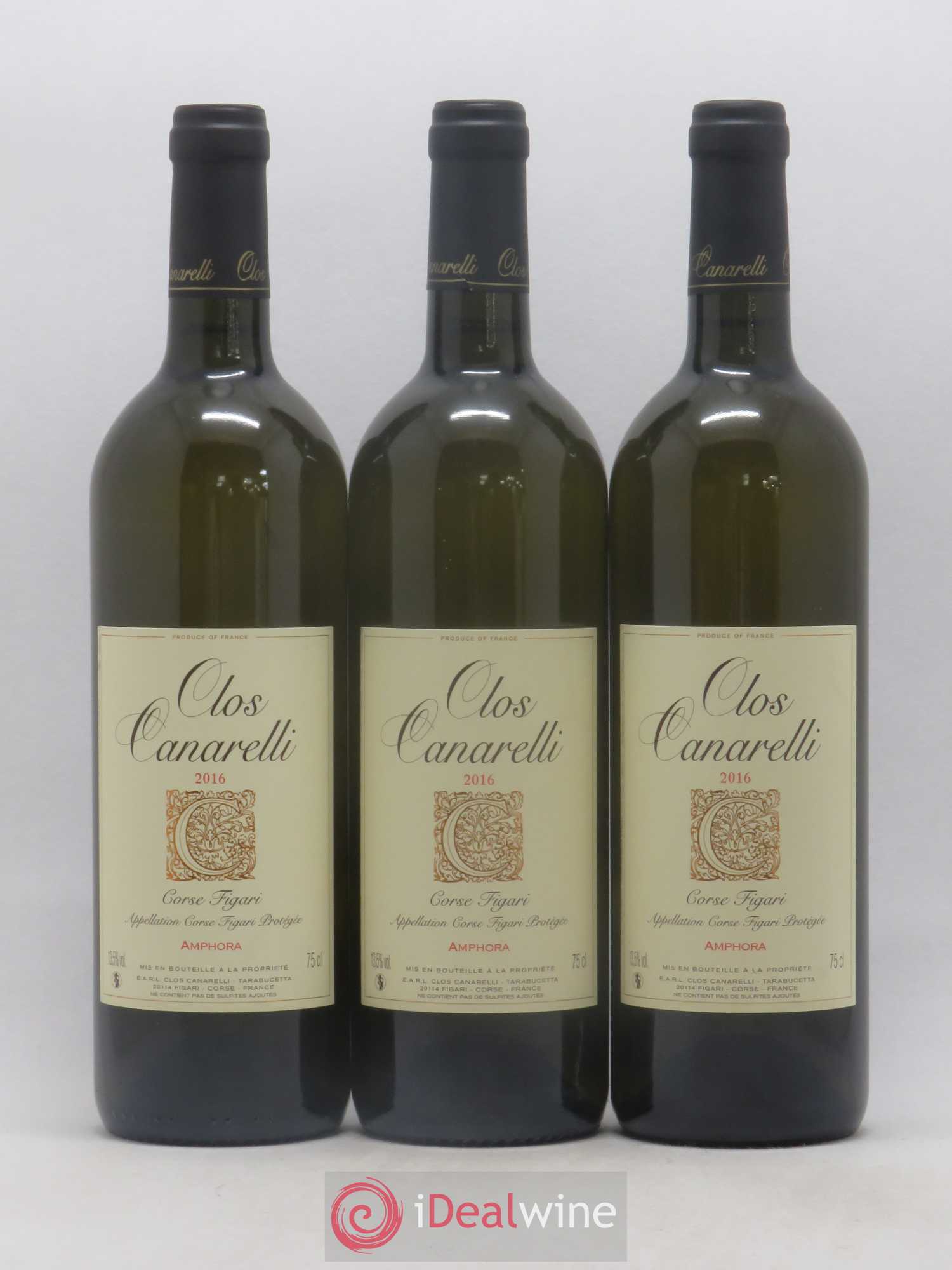 Figari Amphora Clos Canarelli 2016 - Lot de 3 bouteilles - 0