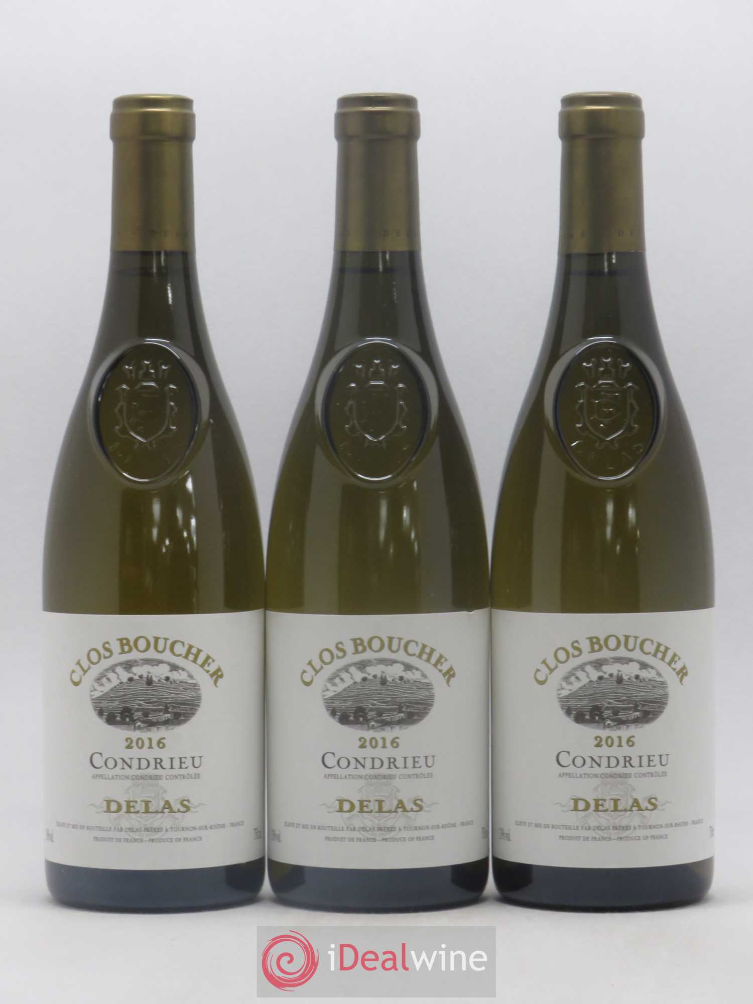 Condrieu Clos Boucher Delas Frères 2016 - Lot de 3 bouteilles - 0
