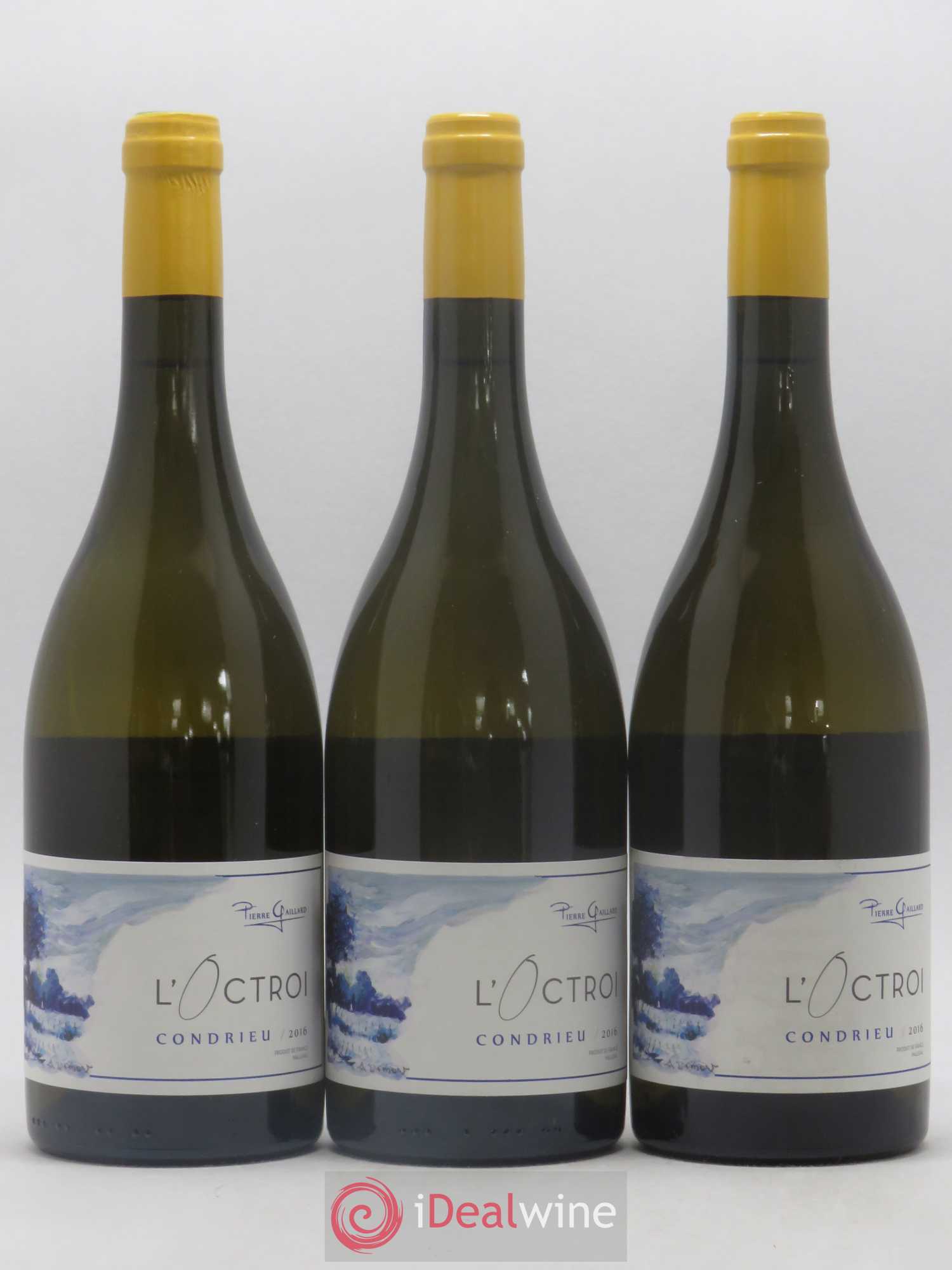 Condrieu L'Octroi Pierre Gaillard 2016 - Posten von 3 Flaschen - 0
