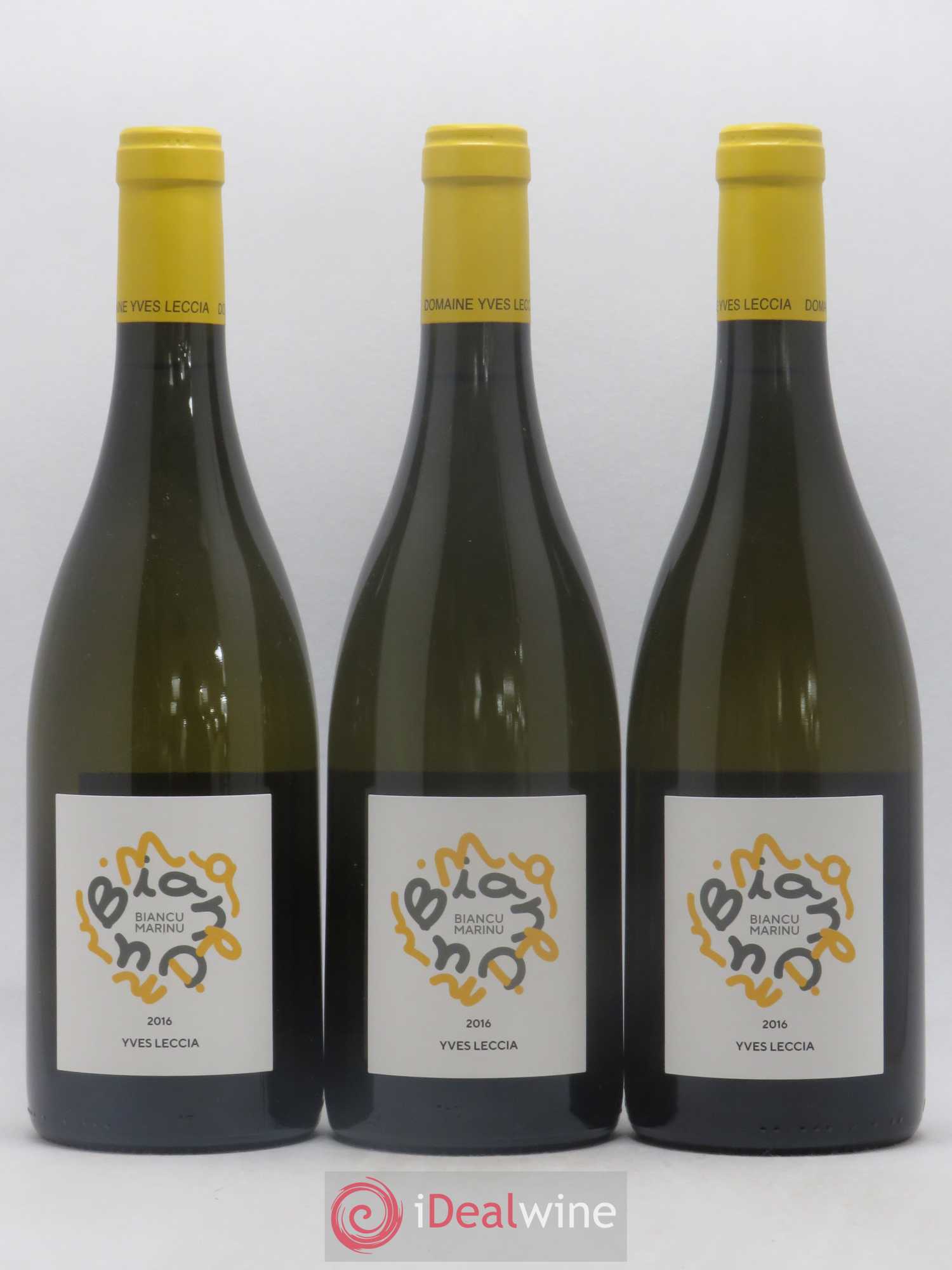 Ile de Beauté Biancu Marinu Yves Leccia 2016 - Lot de 3 bouteilles - 0