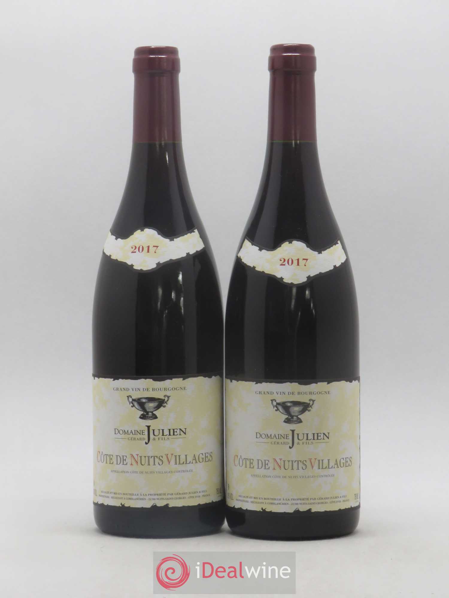 Côte de Nuits-Villages Domain Gérard Julien et Fils 2017 - Posten von 2 Flaschen - 0