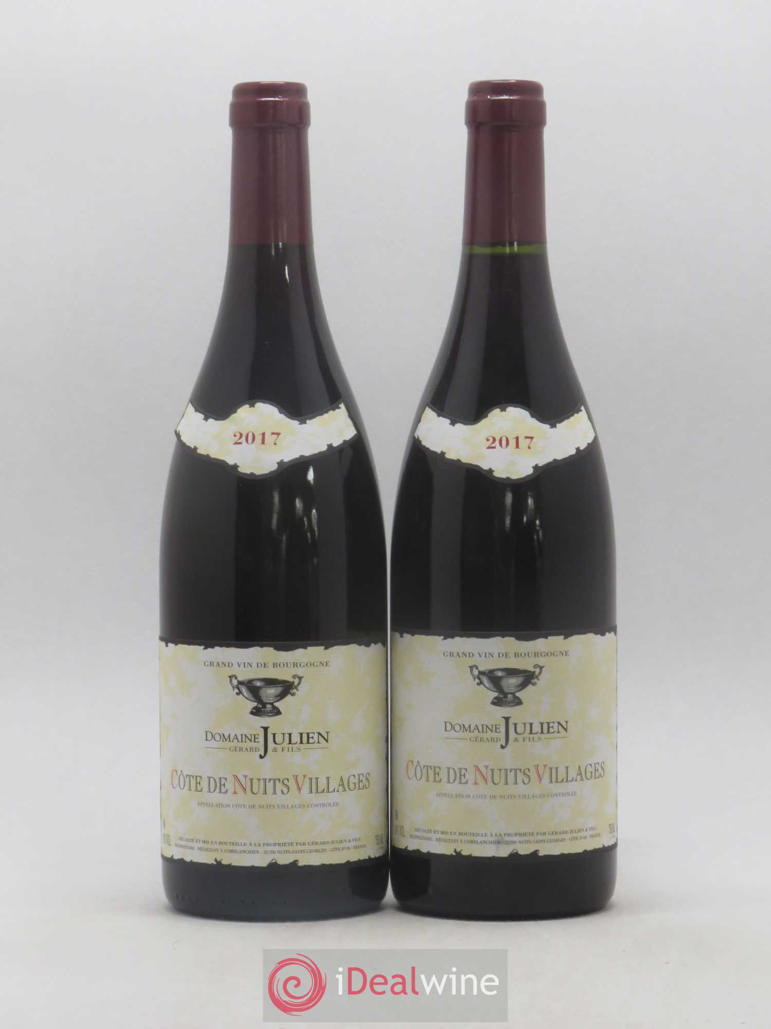 Côte de Nuits-Villages Domain Gérard Julien et Fils 2017 - Posten von 2 Flaschen - 0