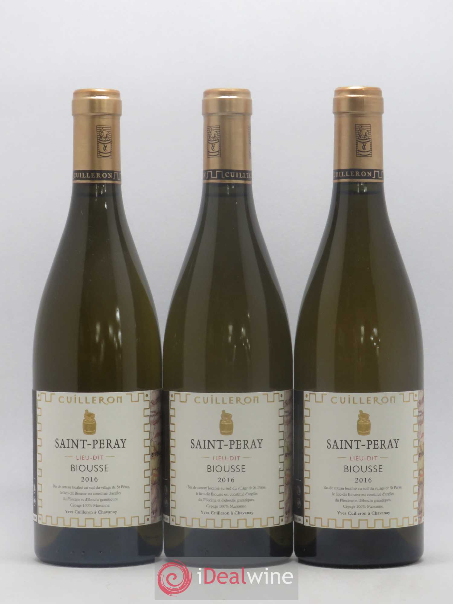 Saint-Péray Biousse Domaine Yves Cuilleron 2016 - Posten von 3 Flaschen - 0
