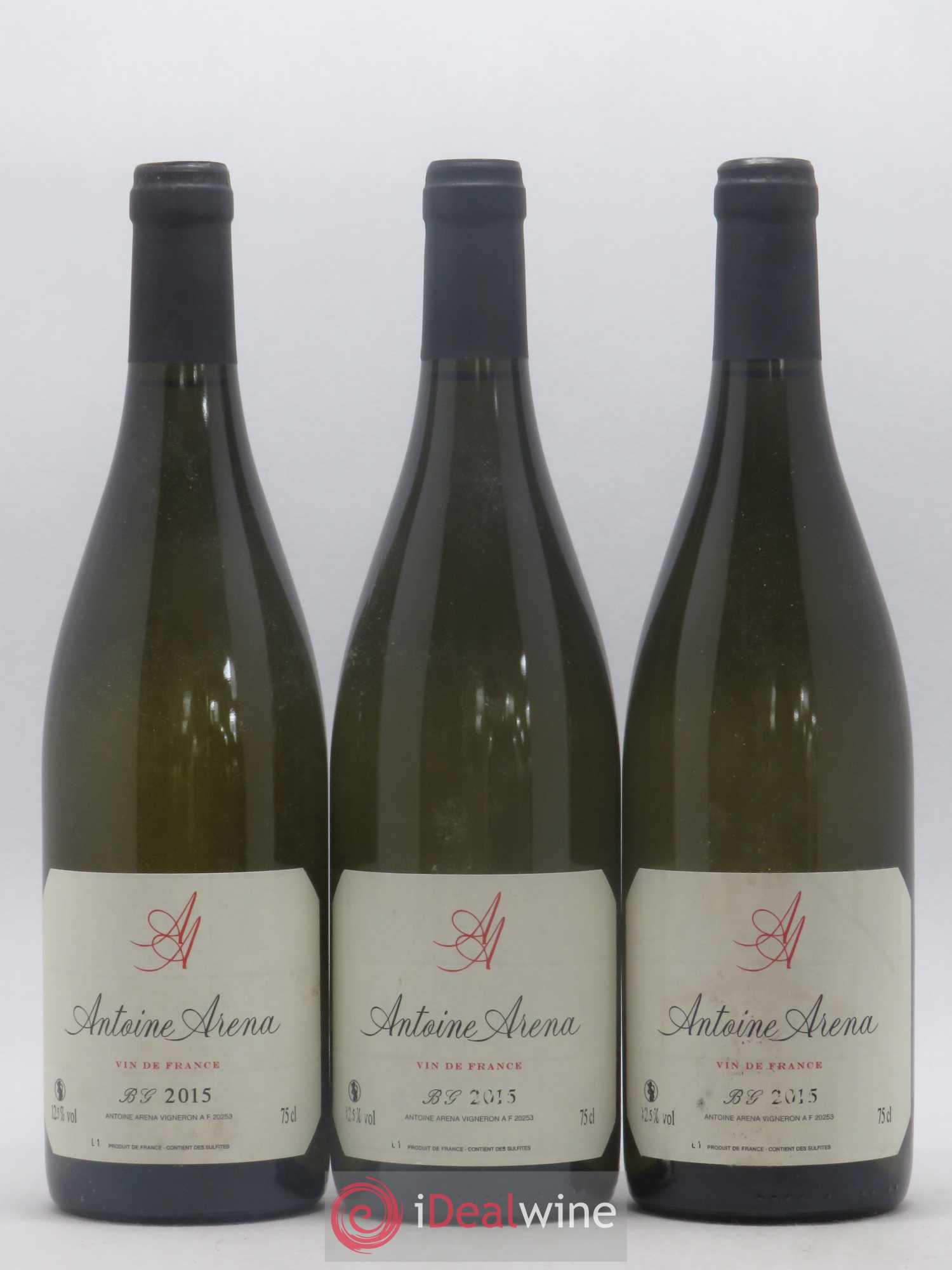 Vin de France Bianco Gentile Antoine Arena 2015 - Lot de 3 bouteilles - 0
