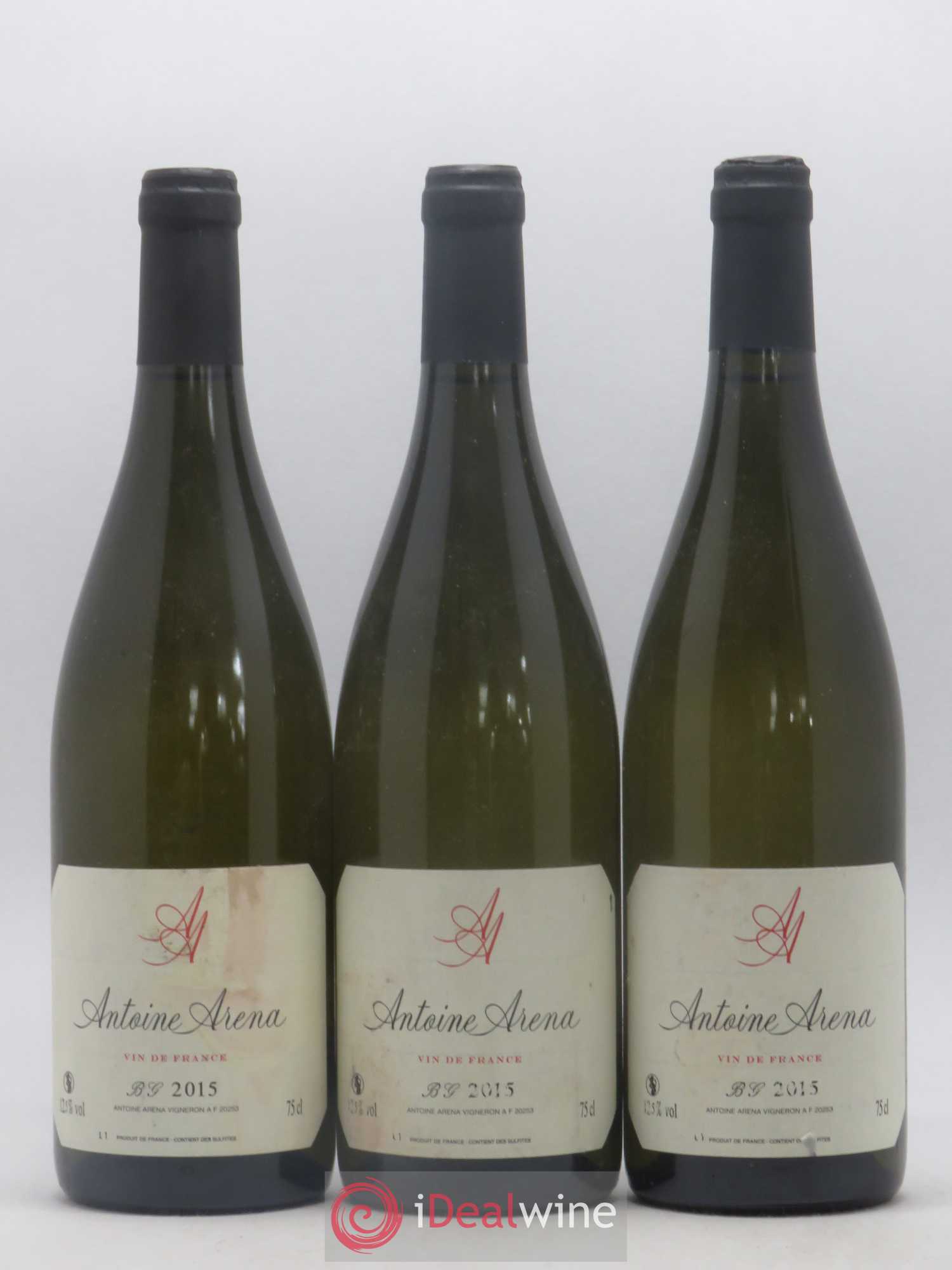 Vin de France Bianco Gentile Antoine Arena 2015 - Lot de 3 bouteilles - 0
