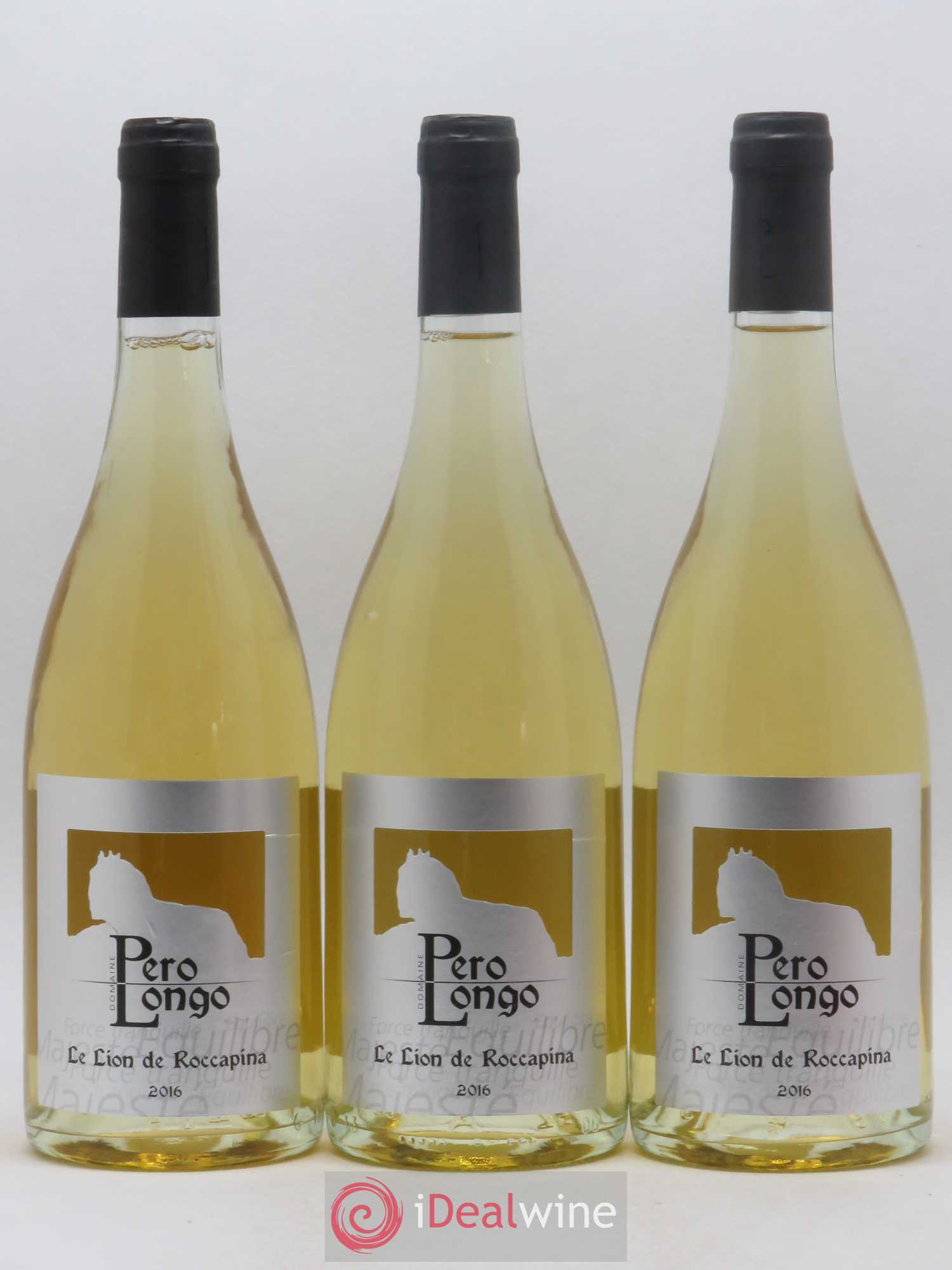 Vin de Corse Sartene Le Lion de Roccapina Pero Longo (Domaine) 2016 - Posten von 3 Flaschen - 0