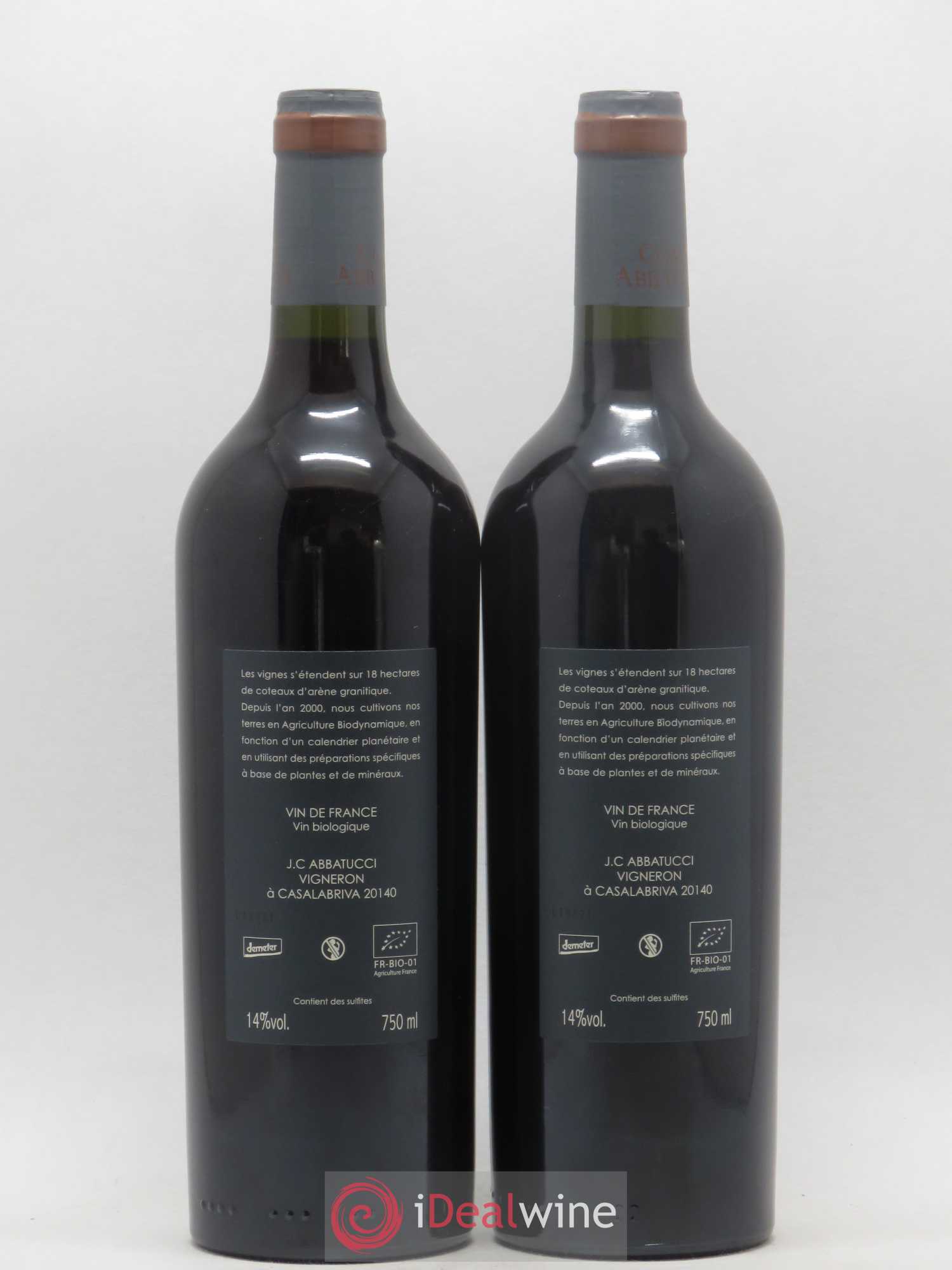 Vin de France Monte Bianco Comte Abbatucci (Domaine) 2016 - Lot de 2 bouteilles - 1