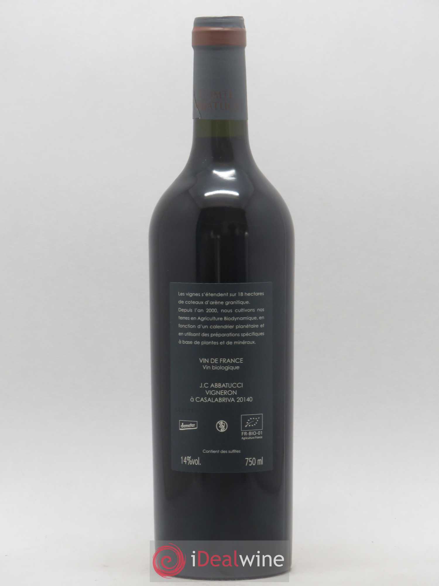 Vin de France Monte Bianco Comte Abbatucci (Domaine) 2016 - Lot de 1 bouteille - 1