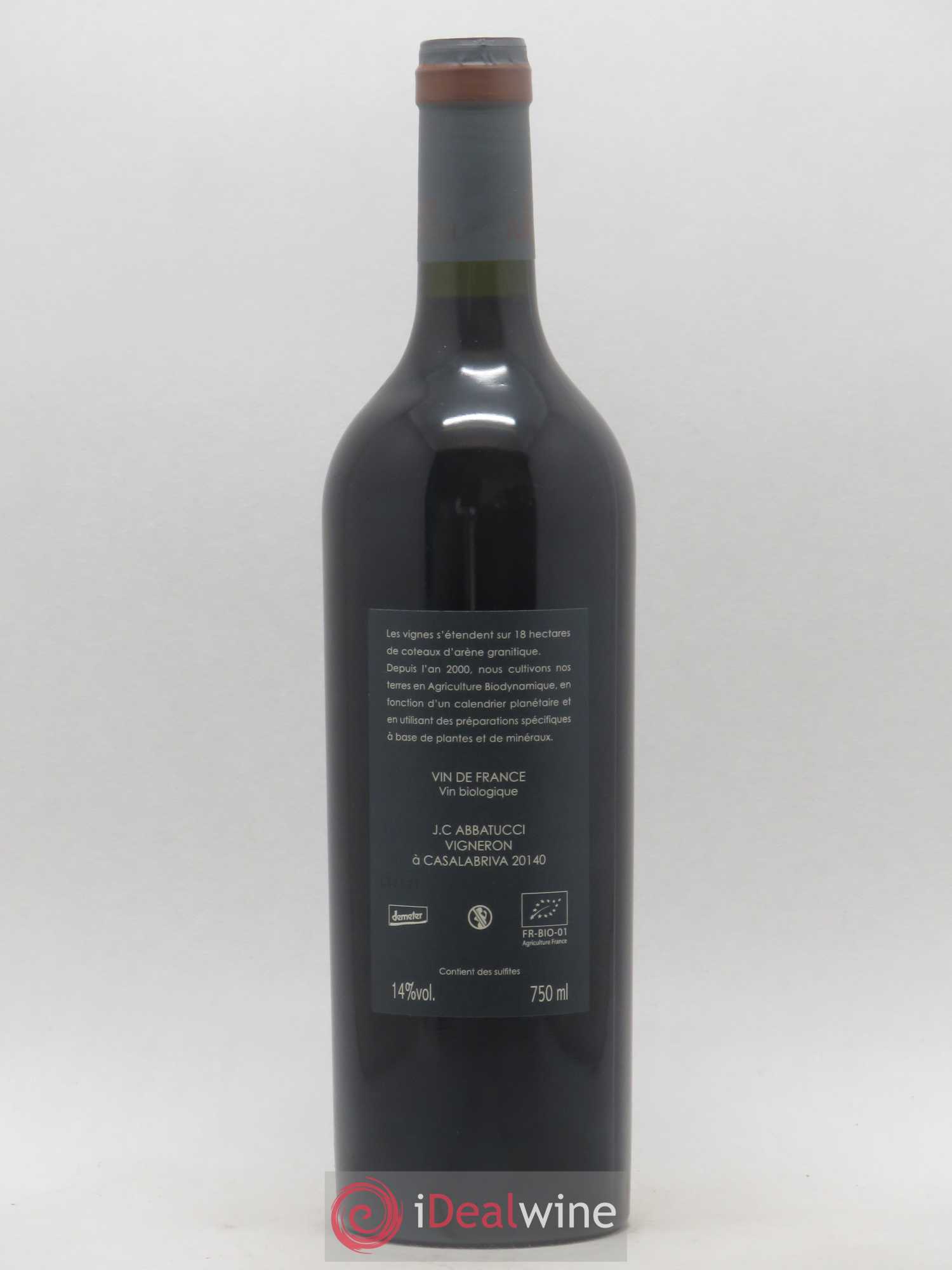 Vin de France Monte Bianco Comte Abbatucci (Domaine) 2016 - Lot de 1 bouteille - 1