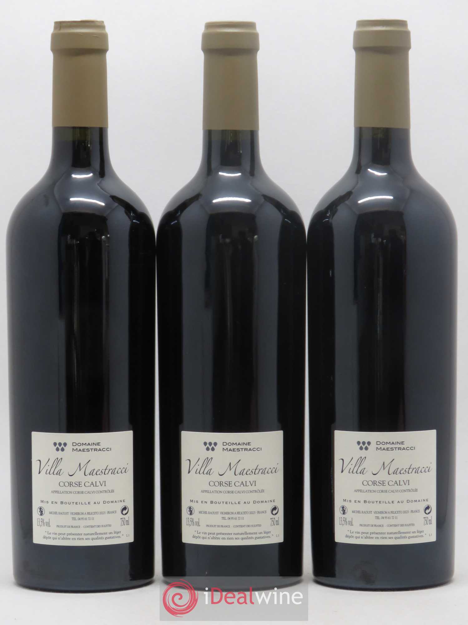Vin de Corse Calvi Villa Maestracci 2013 - Posten von 3 Flaschen - 1