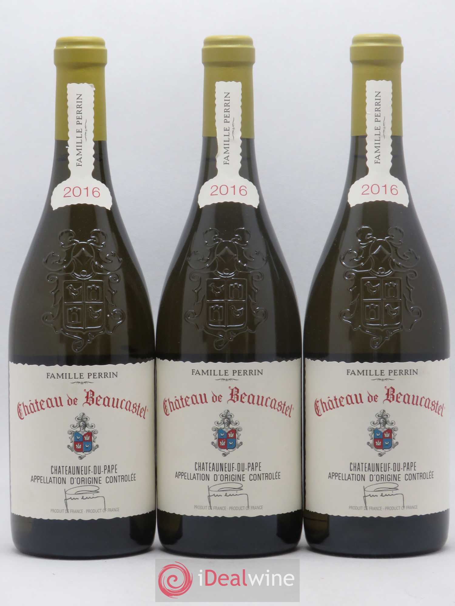 Châteauneuf-du-Pape Château de Beaucastel Famille Perrin 2016 - Lot de 3 bouteilles - 0