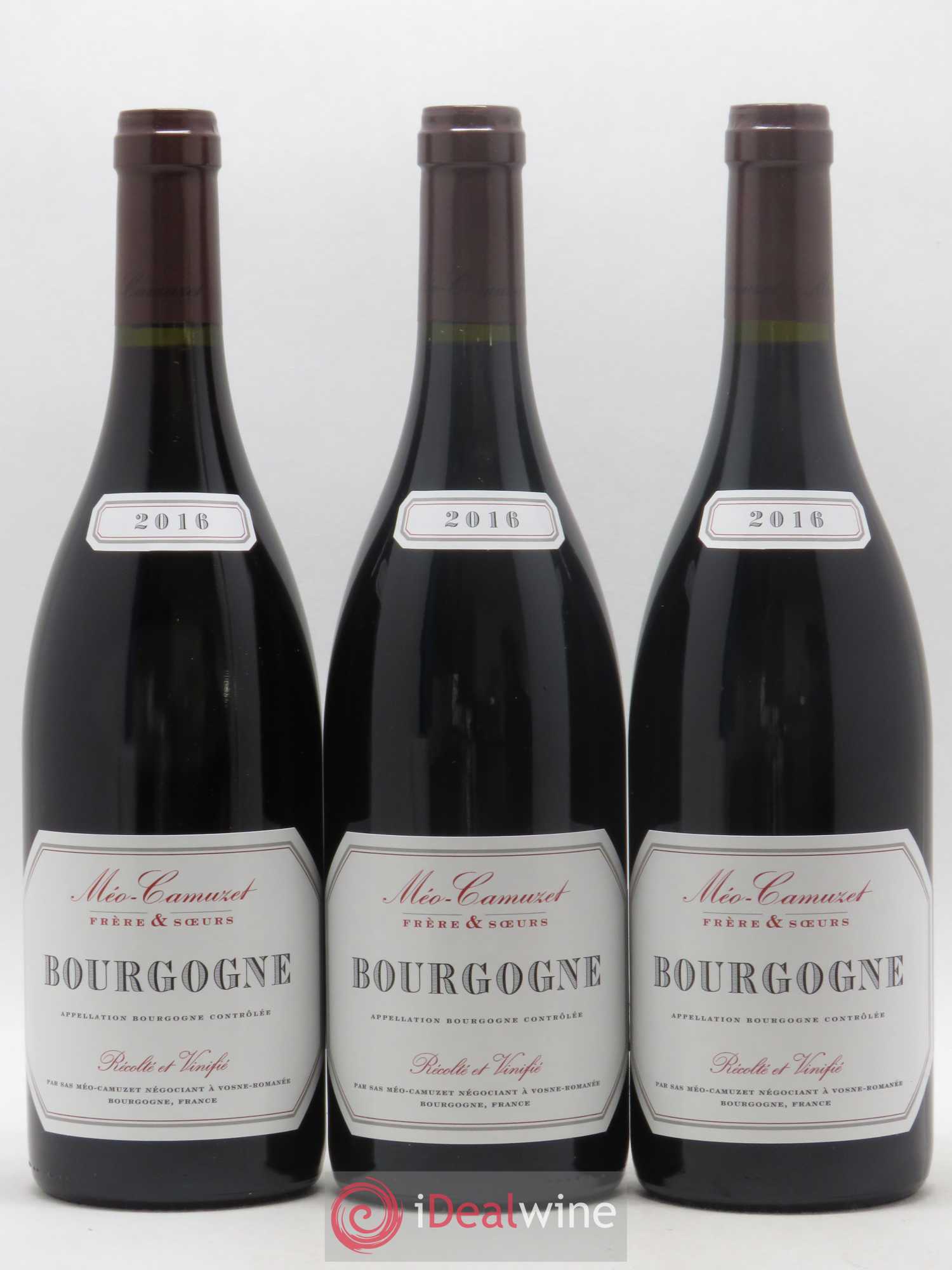 Bourgogne Méo-Camuzet (Frère & Soeurs) 2016 - Lot de 3 bouteilles - 0